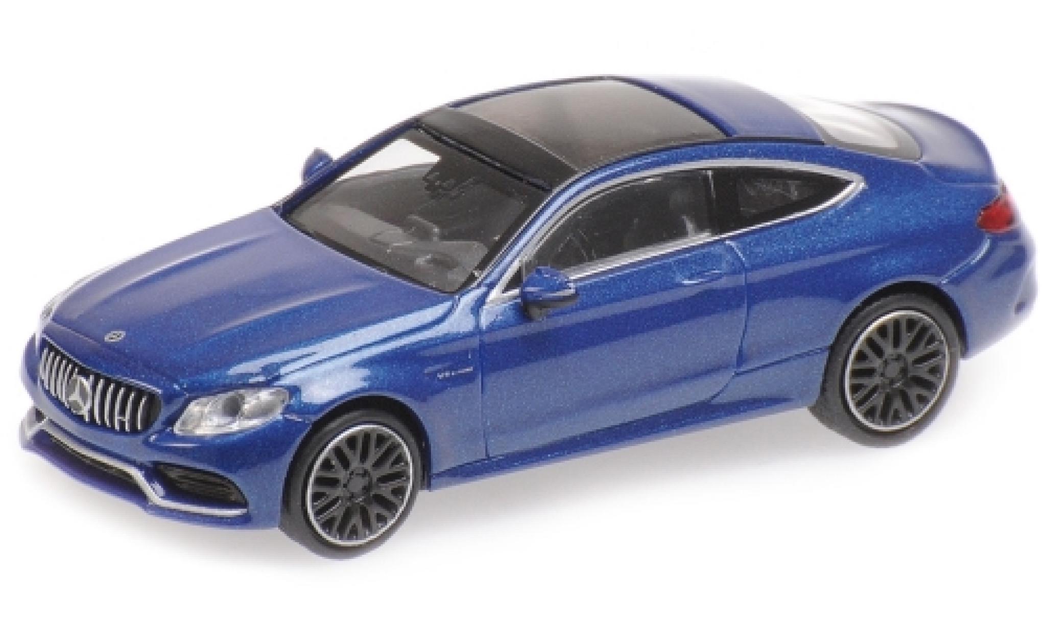 Mercedes Classe C 1/87 Minichamps AMG C 63 Coupe metallic blauw 2019 modelauto