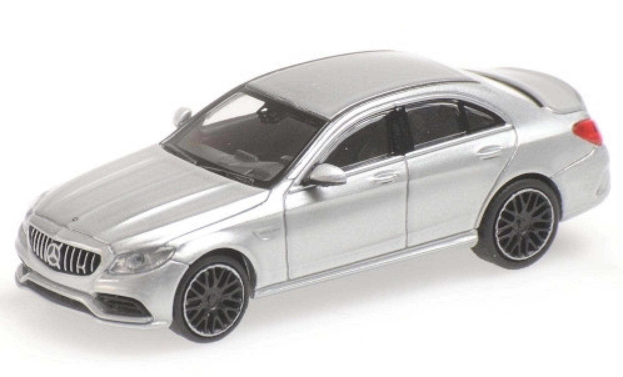 Mercedes Classe C 1/87 Minichamps AMG C63 (W205) grijs 2019 modelauto