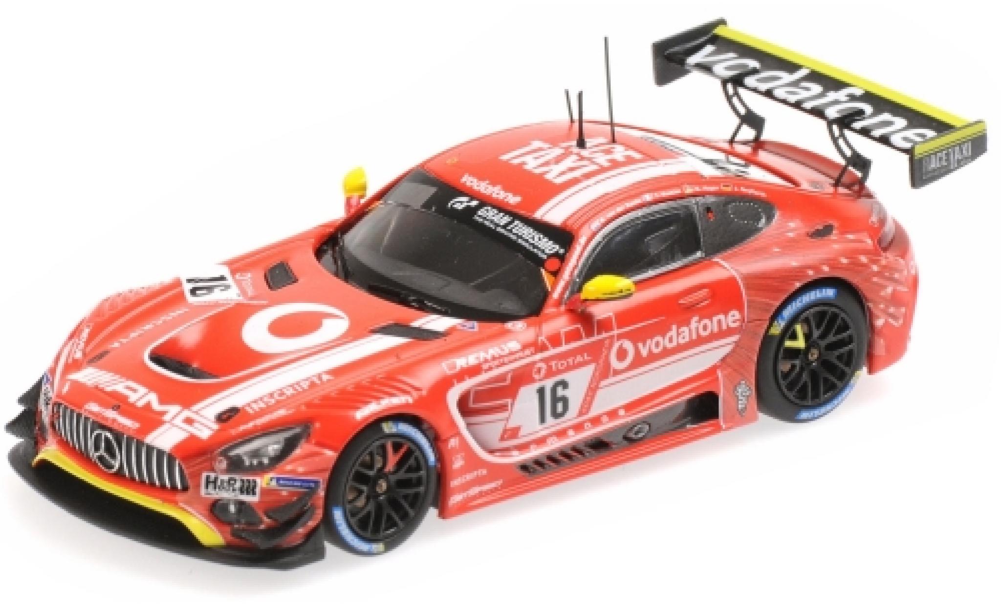 Mercedes AMG GT 1/43 Minichamps 3 No.16 GetSpeed Performance Vodafone 24h N&uuml;rburgring 2019 R.van le Zande/T.Vautier/J.Seyffarth/K.Heyer modelauto