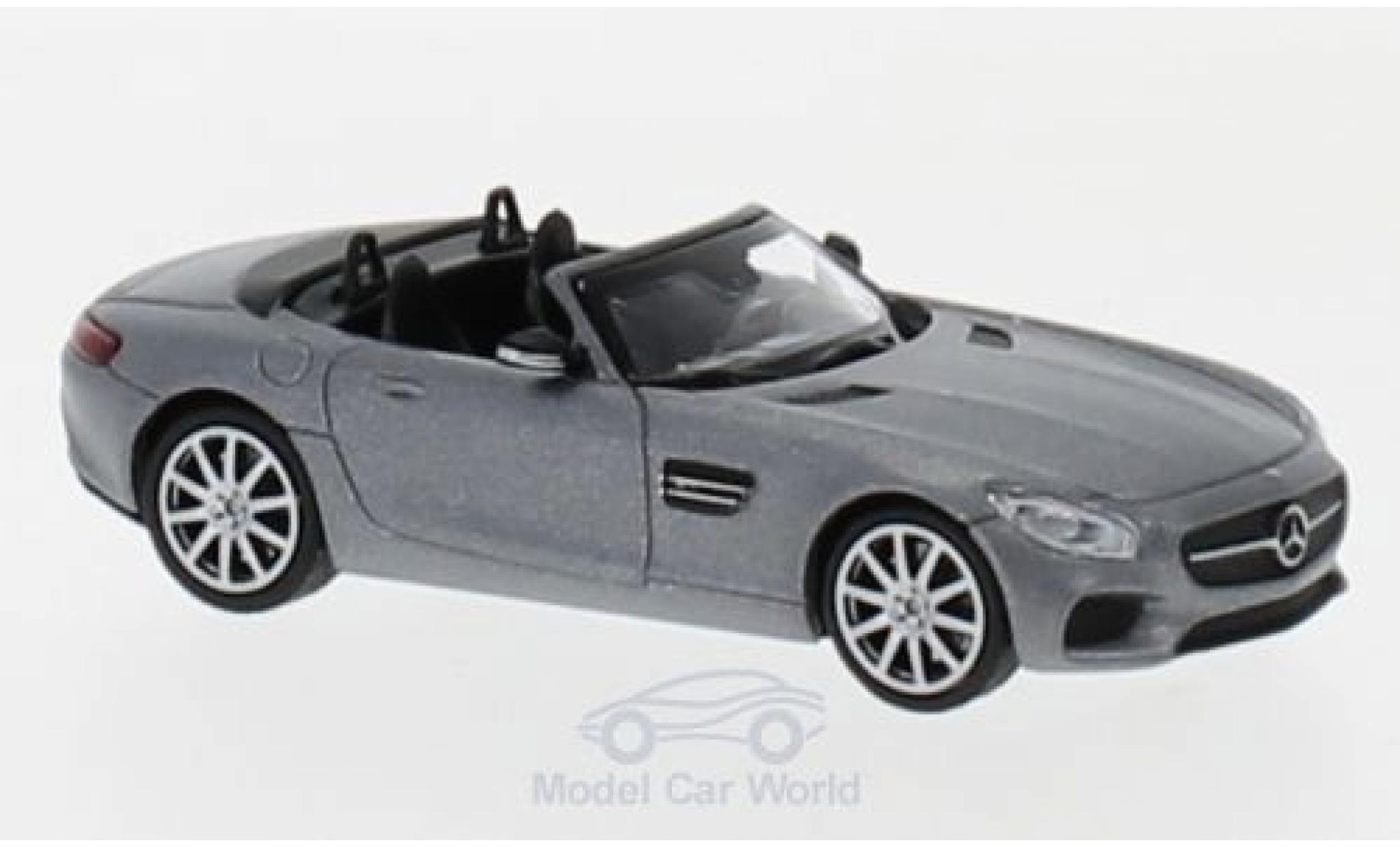 Mercedes AMG GT 1/87 Minichamps S Cabriolet matt-grijs 2017 modelauto