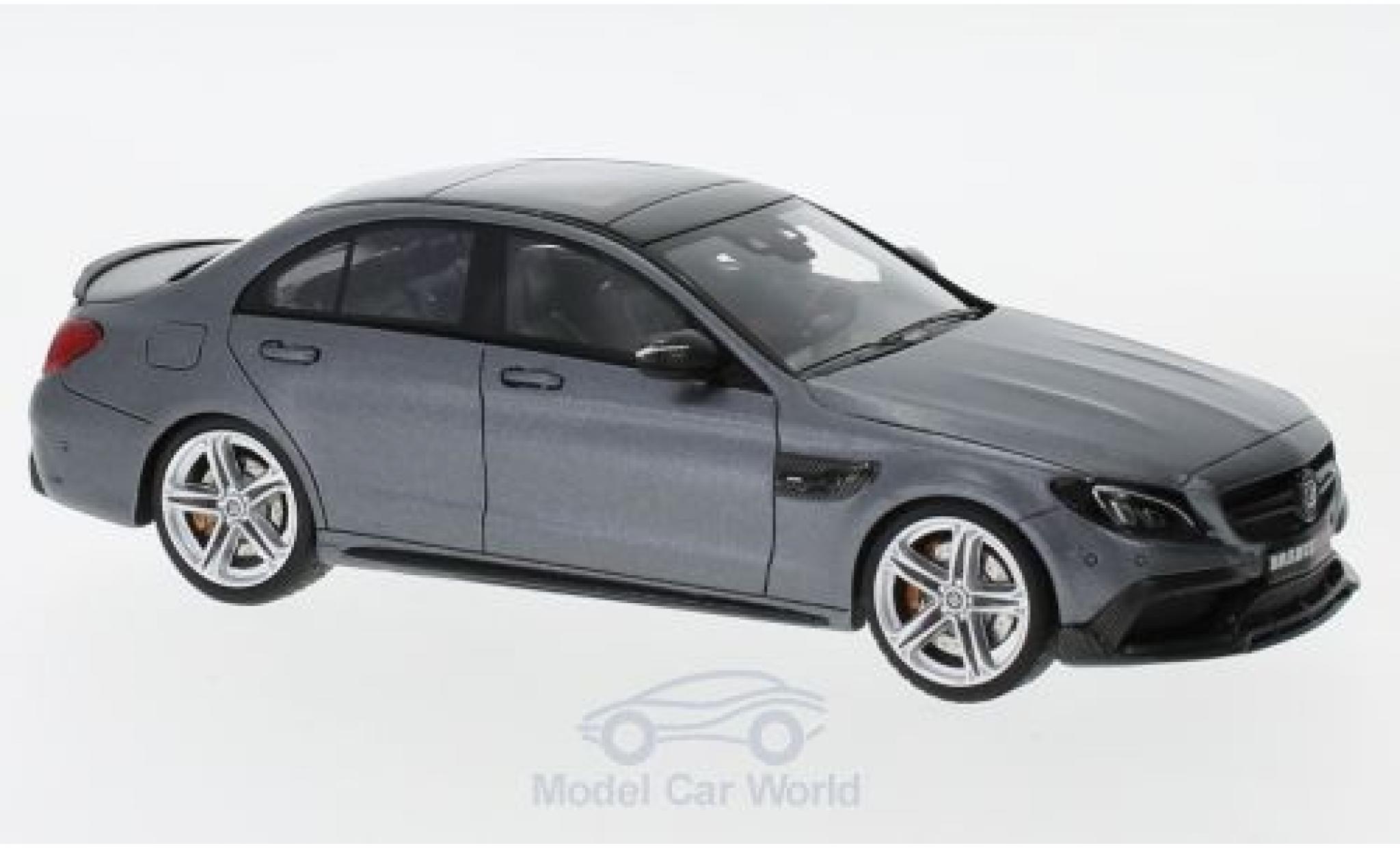 Mercedes Classe C 1/43 Minichamps Brabus 600 matt-grijs 2015 Basis AMG C 63 S modelauto
