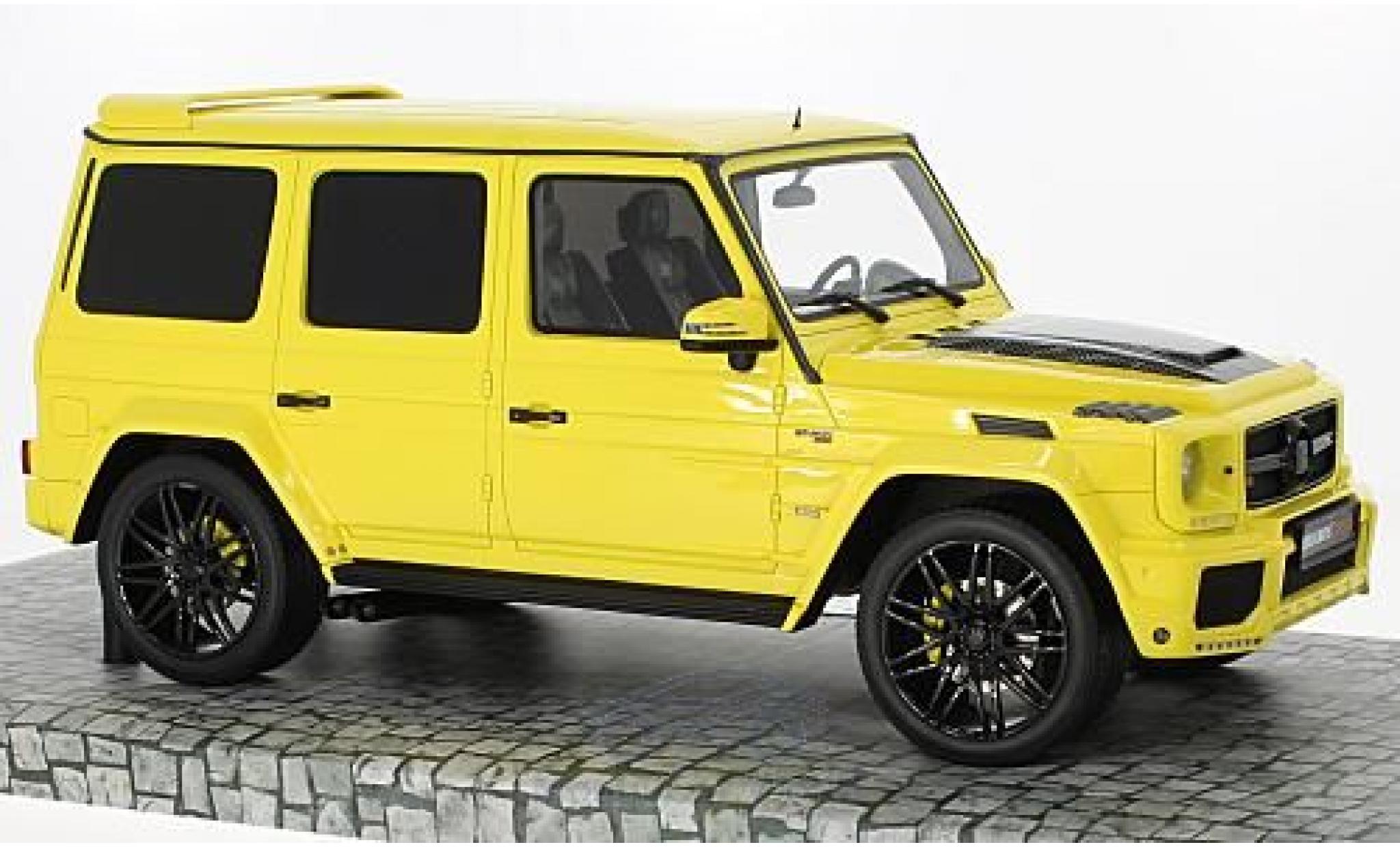 Mercedes Classe G 1/18 Minichamps Brabus 850 6.0 Biturbo Widestar geel 2016 Basis G 63 AMG modelauto