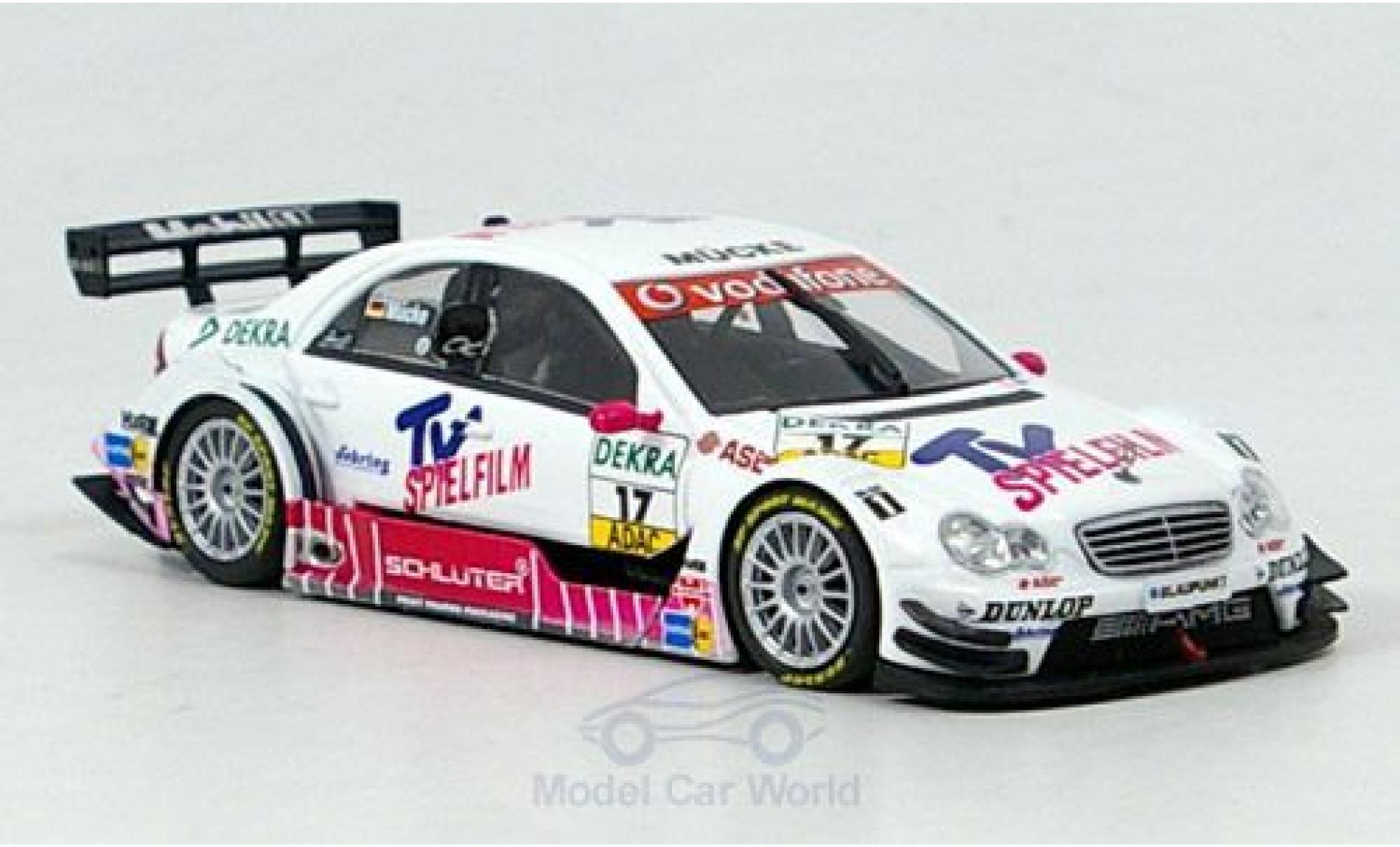 Mercedes Classe C DTM 1/43 Minichamps DTM No.17 M&uuml;cke Motorsport TV Spielfilm DTM 2005 S.M&uuml;cke modelauto