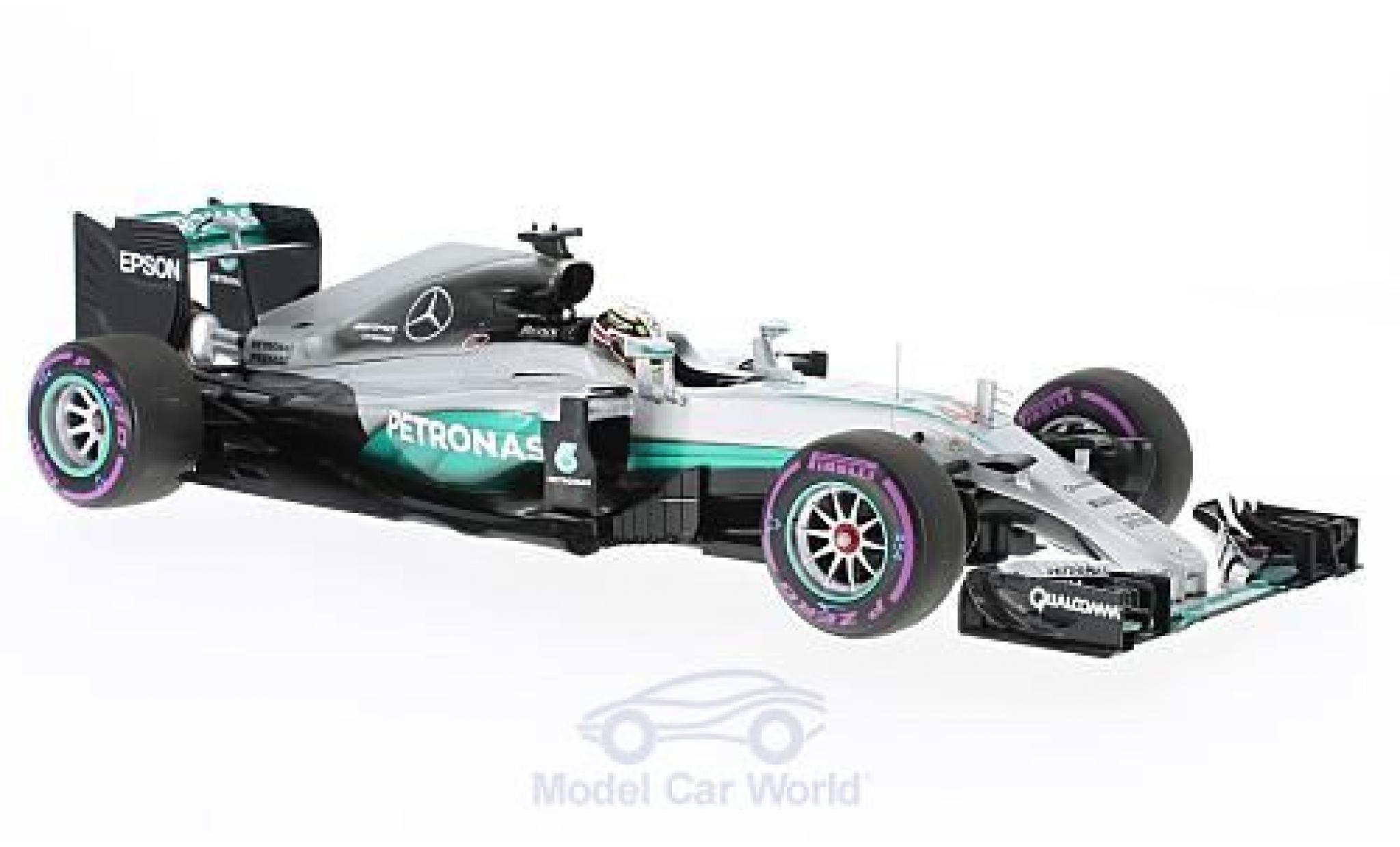 Mercedes F1 1/18 Minichamps W07 Hybrid No.44 AMG Petronas Team Petronas Formel 1 GP Abu Dhabi 2016 L.Hamilton modelauto