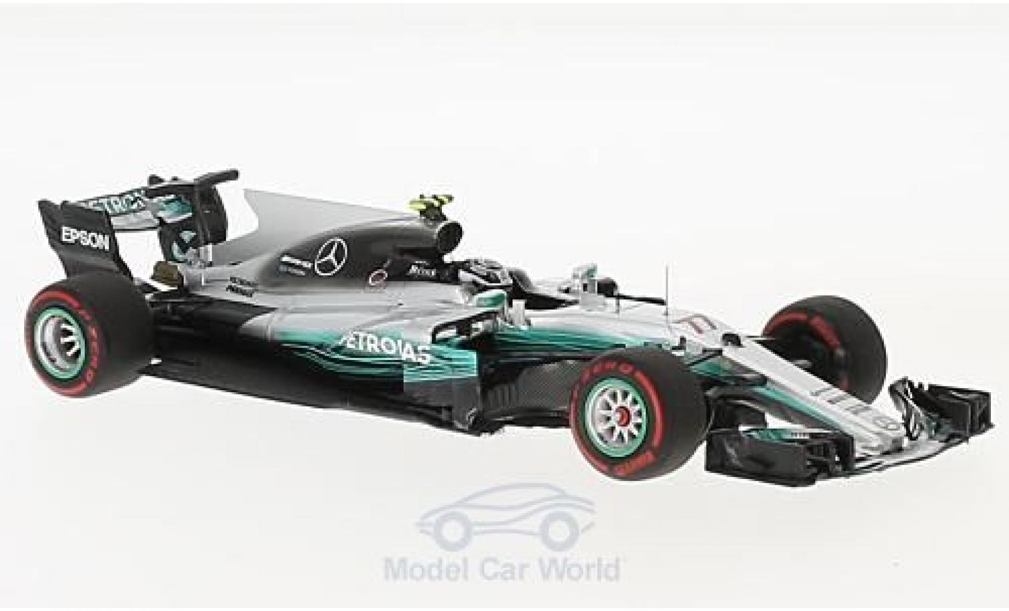 Mercedes F1 1/43 Minichamps W08 EQ Power No.77 AMG Petronas Motorsport Formel 1 GP Russland 2017 V.Bottas modelauto