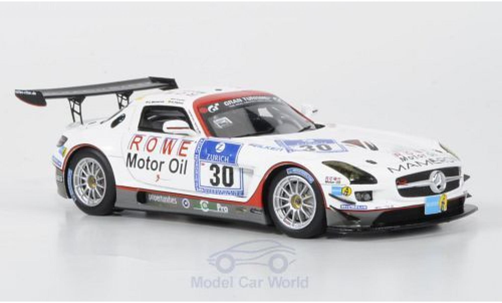 Mercedes SLS 1/43 Minichamps AMG GT3 No.30 Mamerow/Rowe Racing 2011 C.Mamerow/A.Hahne/P.Kaffer modelauto