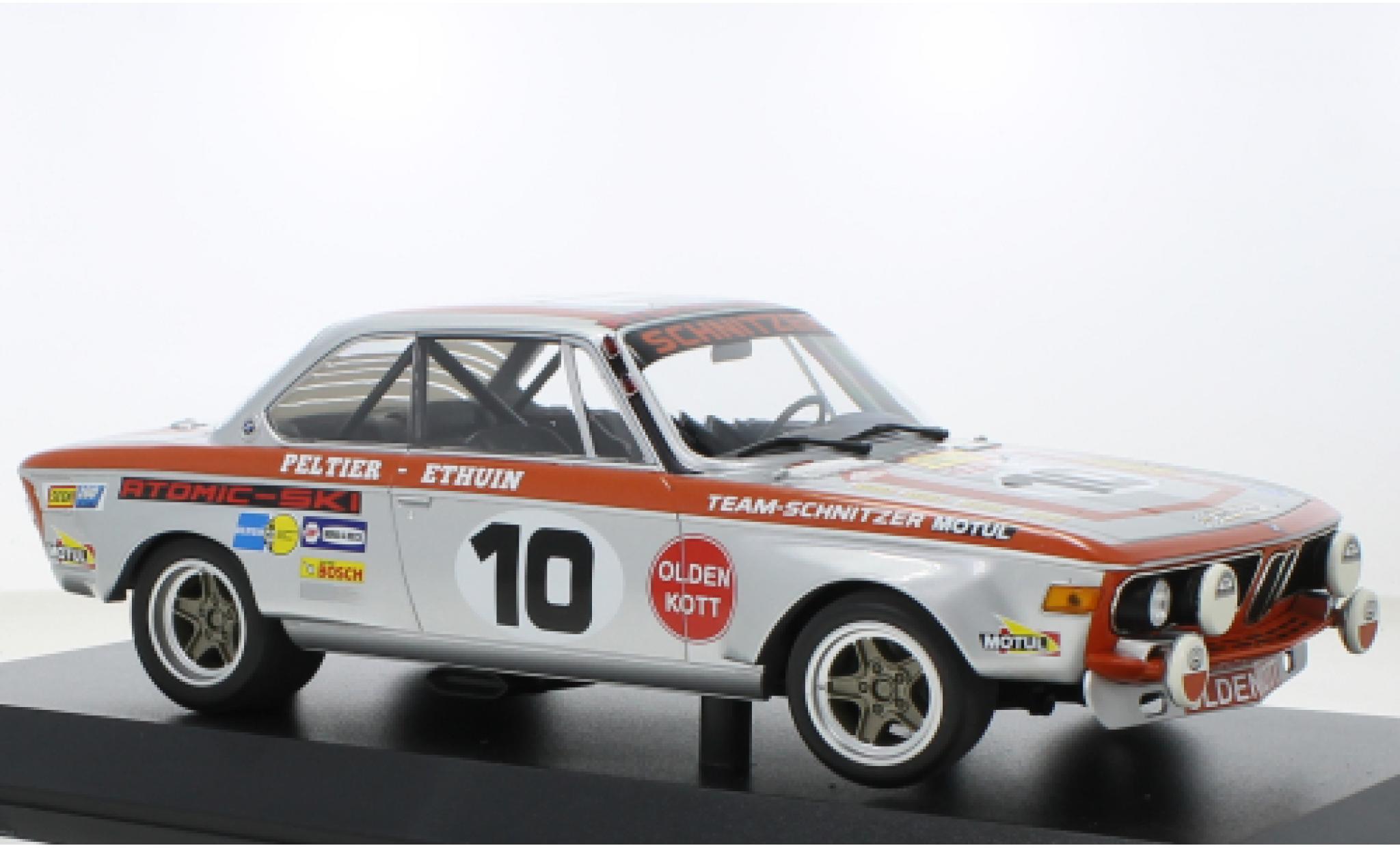 Bmw 2800 1/18 Minichamps CS No.10 24h Spa 1972 modelauto