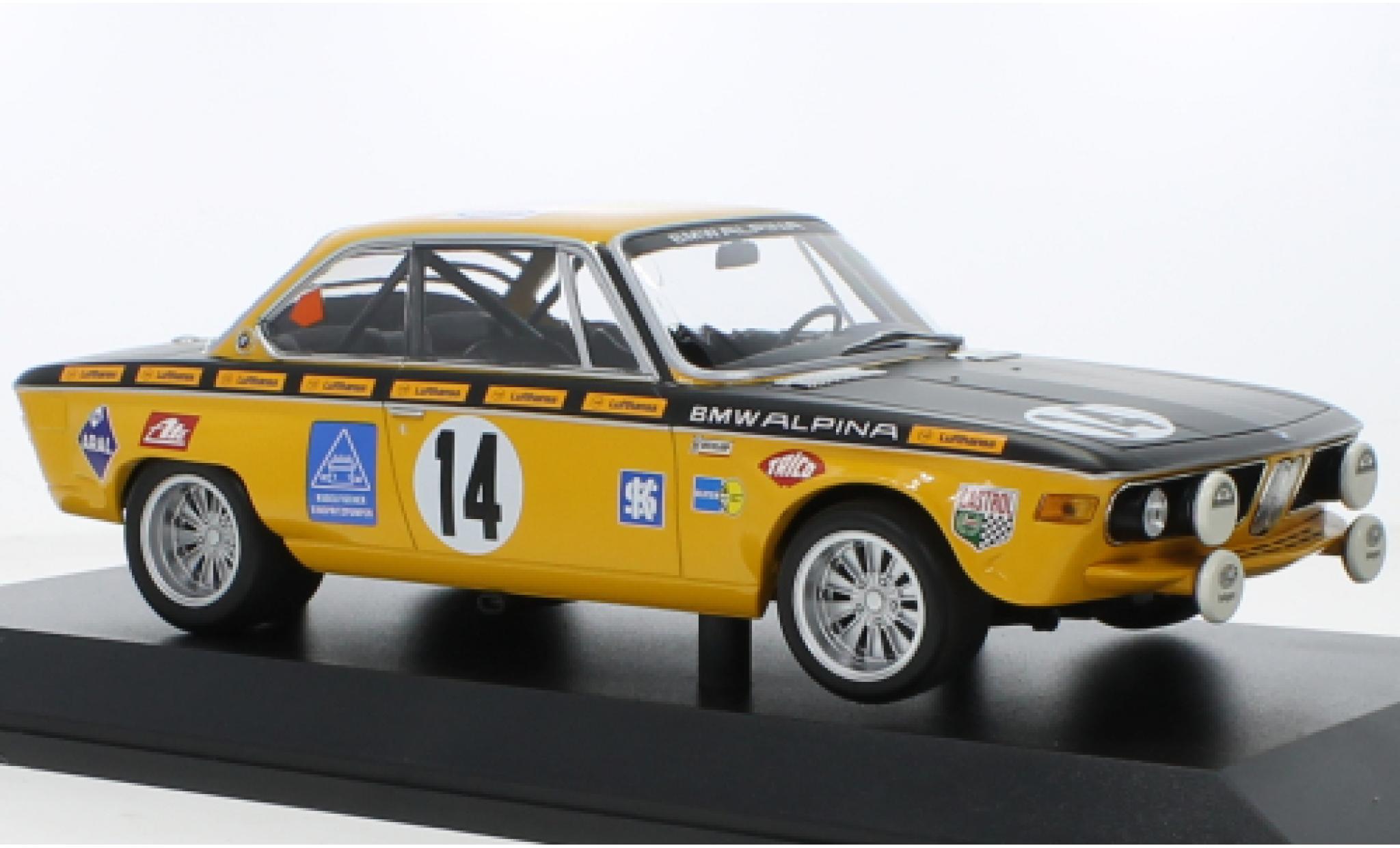 Bmw 2800 1/18 Minichamps CS No.14 Alpina 24h Spa 1970 modelauto