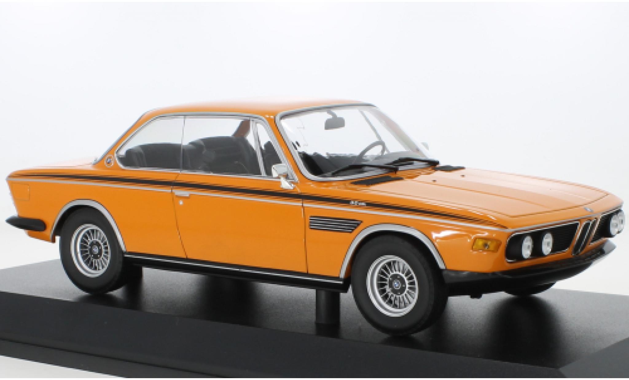 Bmw 3.0 1/18 Minichamps CSL (E9) oranje 1971 modelauto