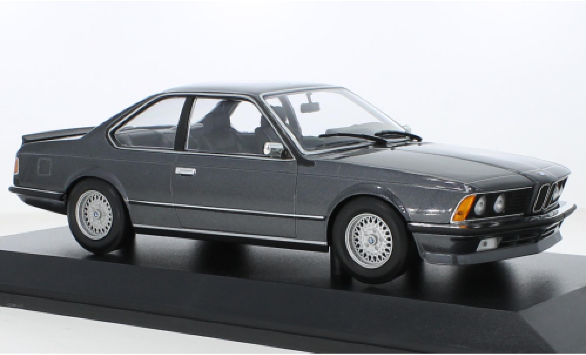Bmw 635 1/18 Minichamps CSI metallic grijs 1982 modelauto