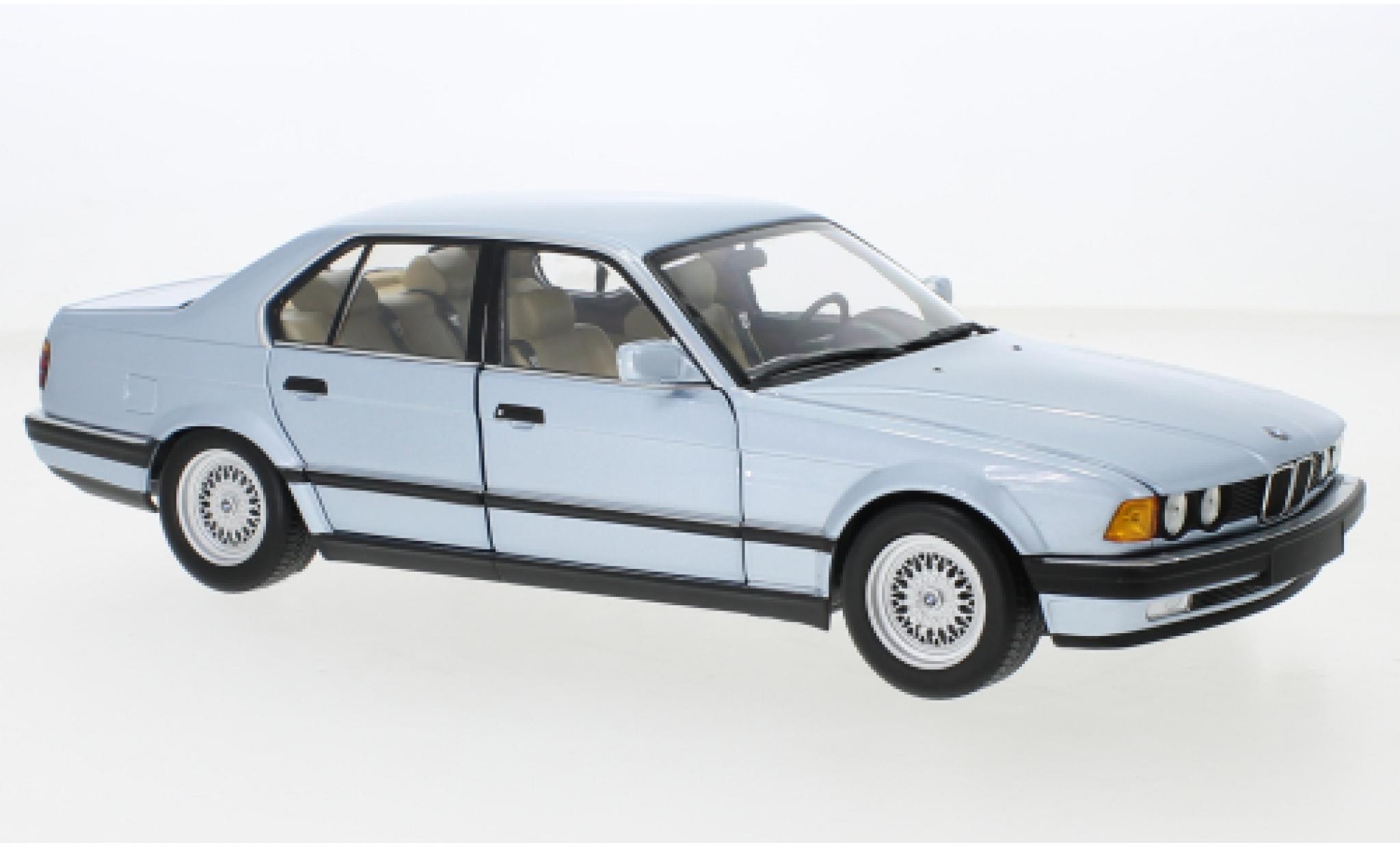 Bmw 730 1/18 Minichamps i (E32) metallic blauw 1986 modelauto