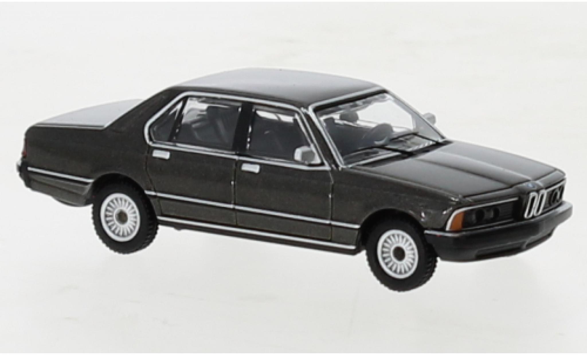 Bmw 733 1/87 Minichamps i (E23) metallic grijs 1977 modelauto