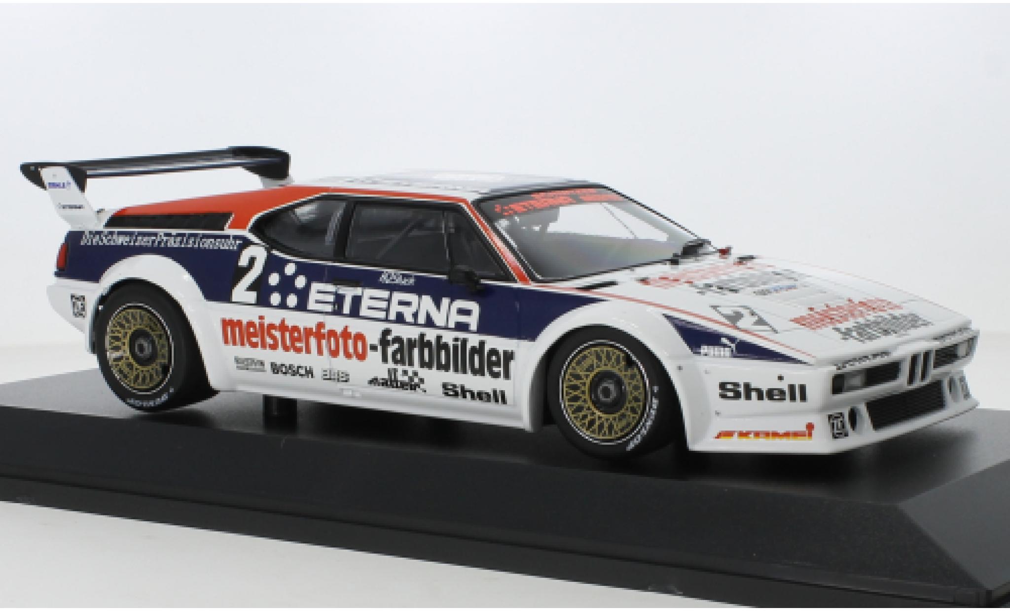 Bmw M1 1/18 Minichamps No.2 Schnitzer Eterna Meisterphoto Team DRT Zolder 1982 modelauto