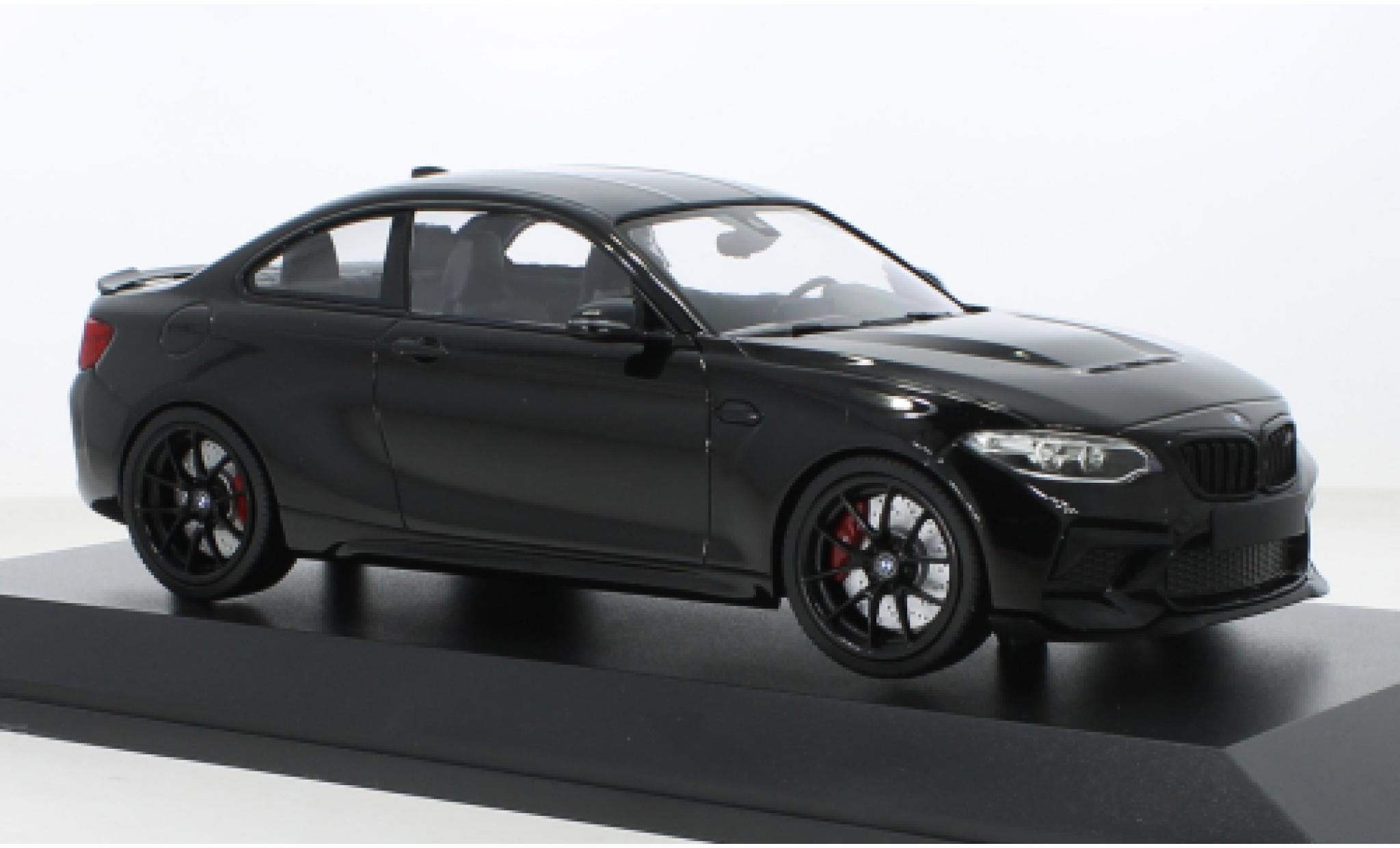 Bmw M2 1/18 Minichamps CS metallic zwart 2020 modelauto