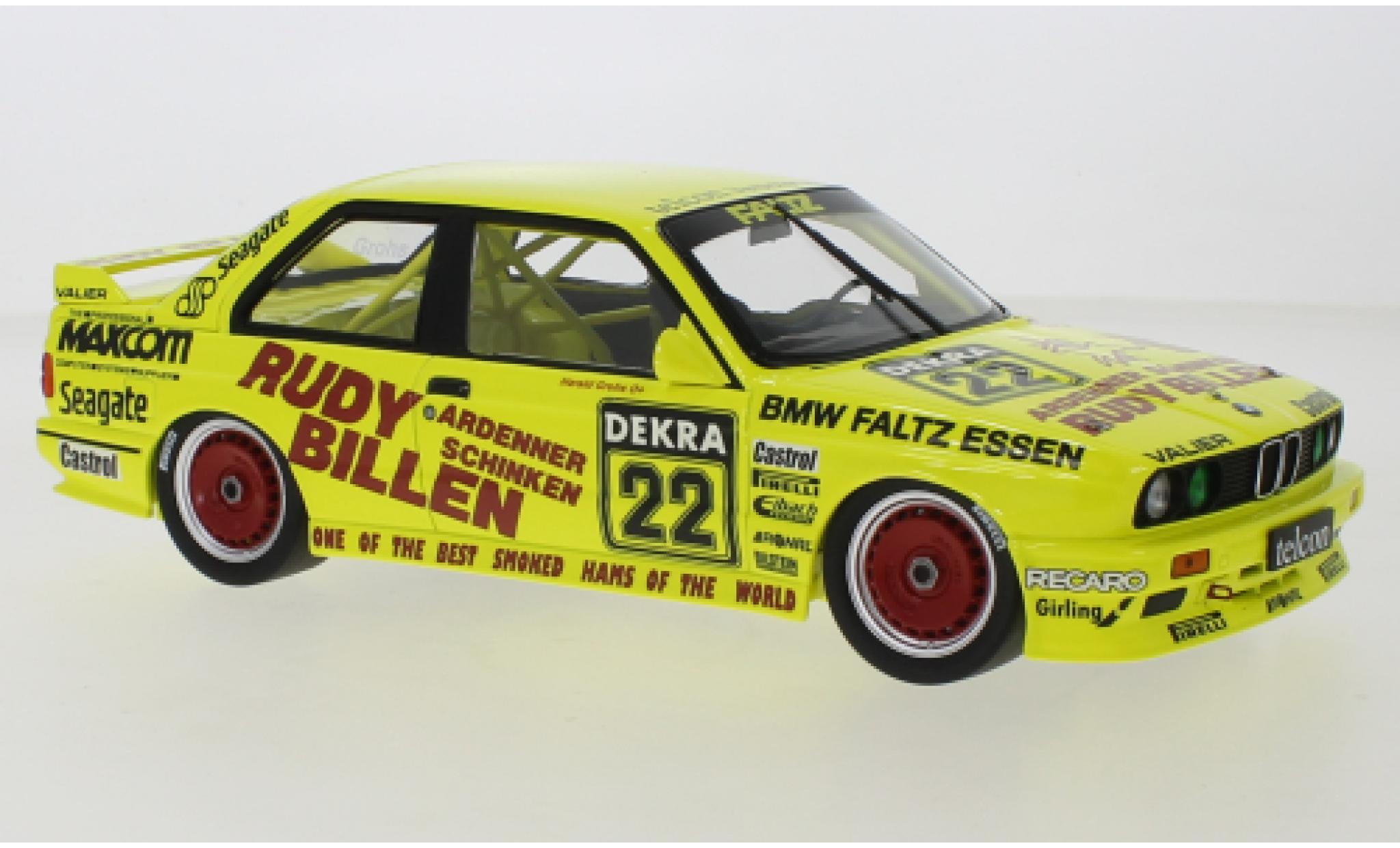 Bmw M3 1/18 Minichamps (E30) No.22 Valier Motorsport Rudy Billen DTM 1989 modelauto