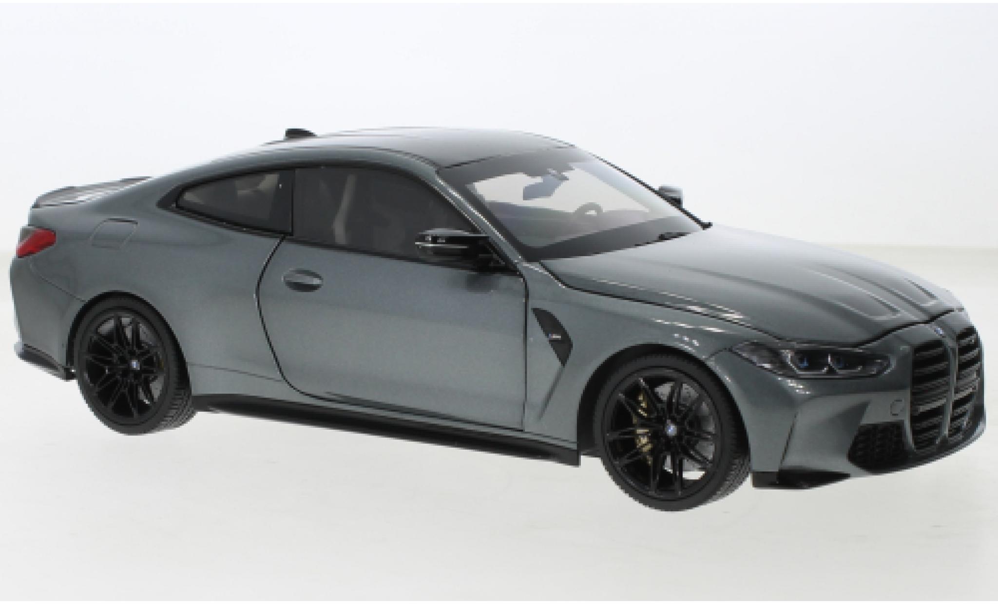 Bmw M4 1/18 Minichamps (G82) metallic grijs 2020 modelauto