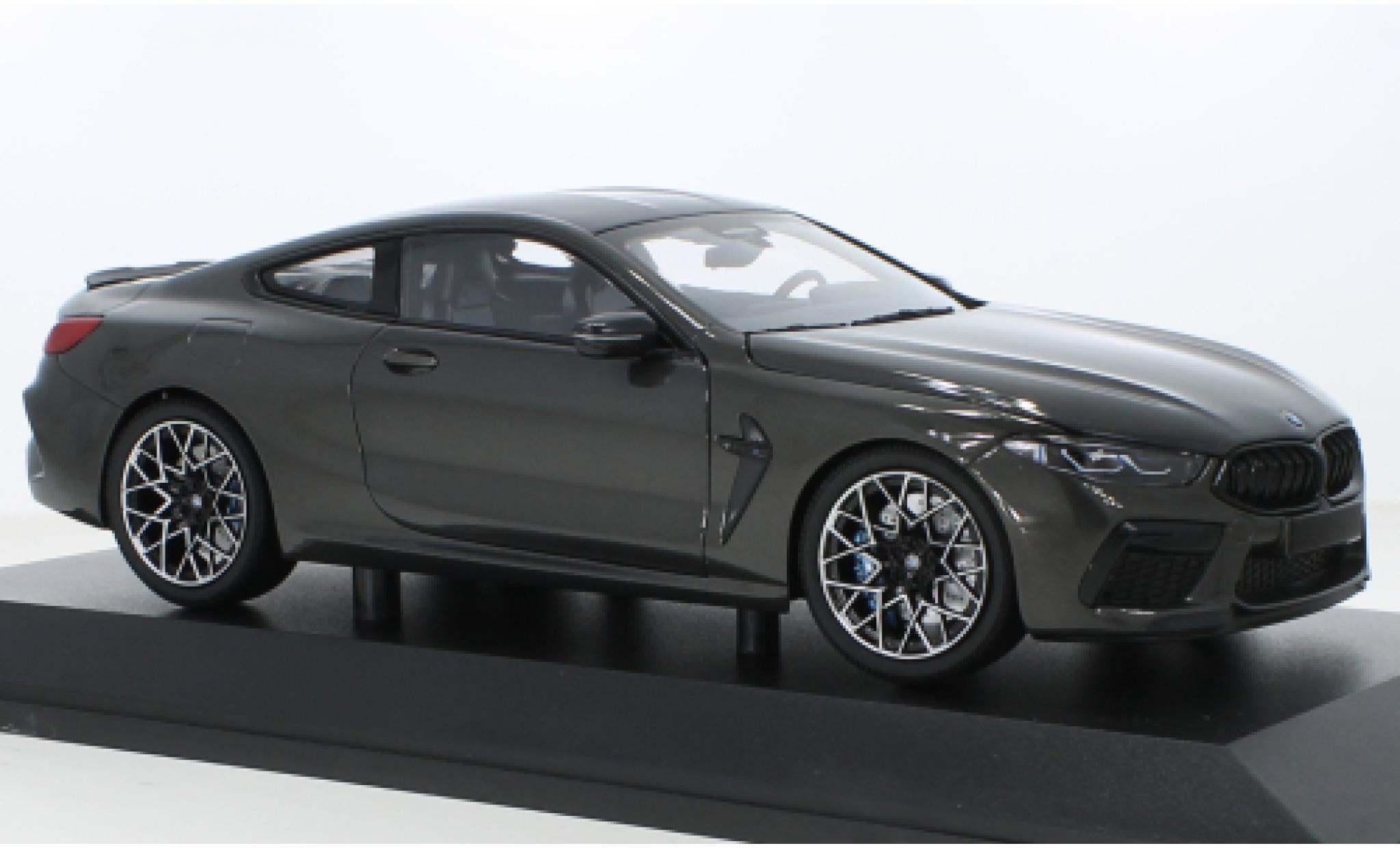 Bmw M8 1/18 Minichamps Competition Coupe metallic grijs 2020 modelauto