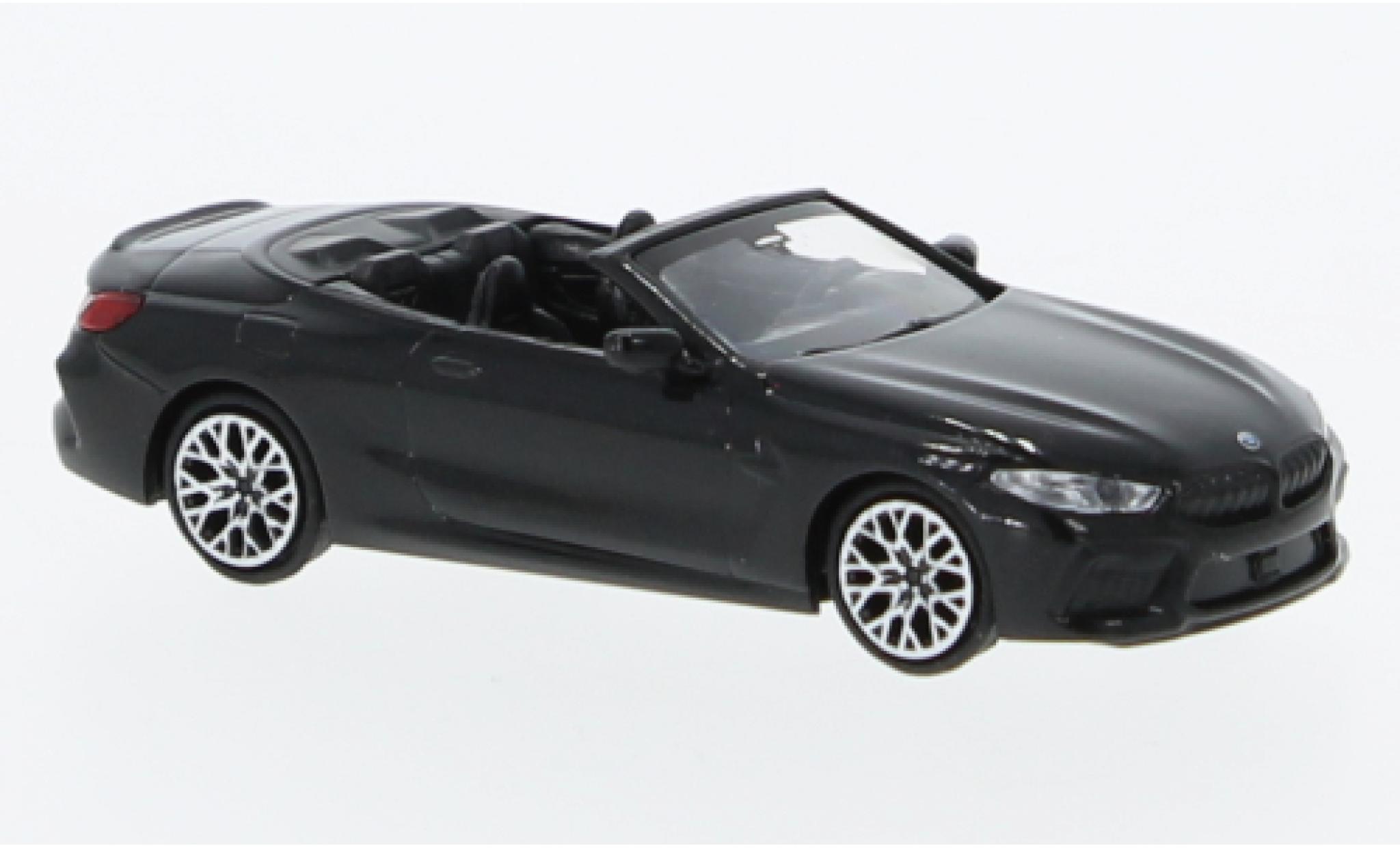 Bmw M8 1/87 Minichamps Competiton cabriolet (G14) metallic zwart 2019 modelauto