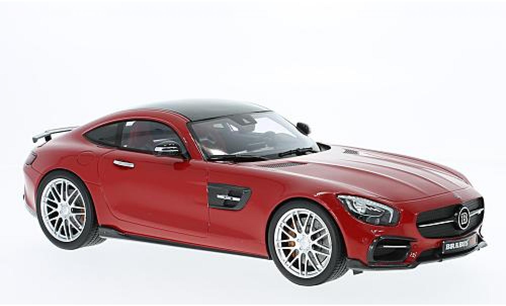 Mercedes AMG GT 1/18 Minichamps Brabus 600 For GT S (Basis S) rood 2015 modelauto