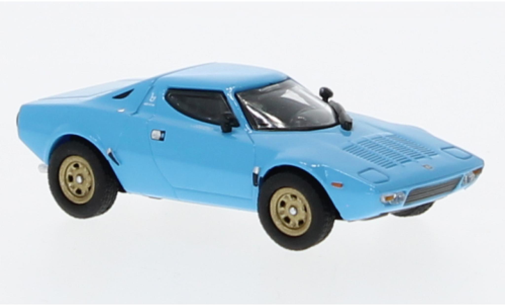 Lancia Stratos 1/87 Minichamps blauw clair 1974 modelauto