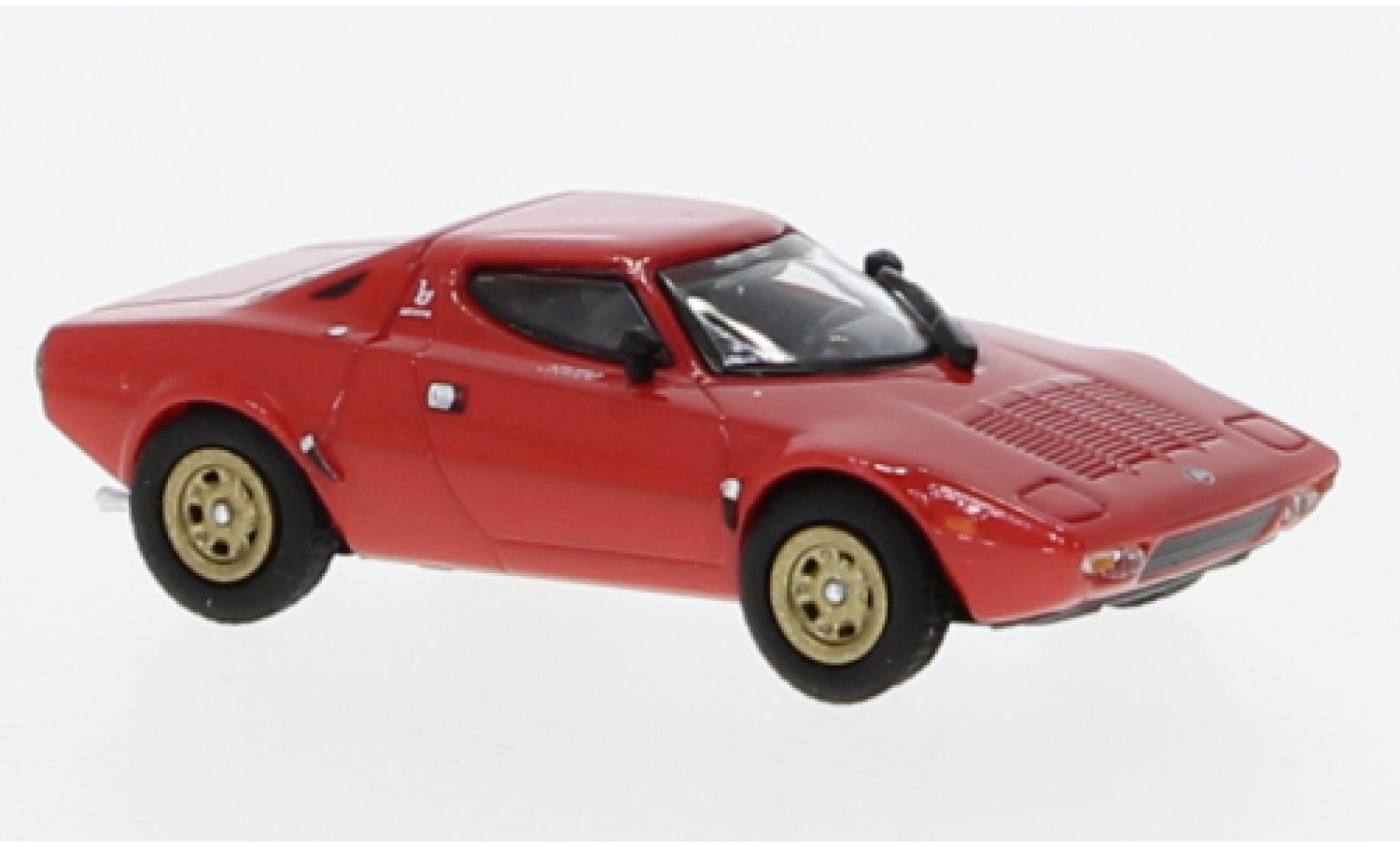 Lancia Stratos 1/87 Minichamps rood 1974 modelauto
