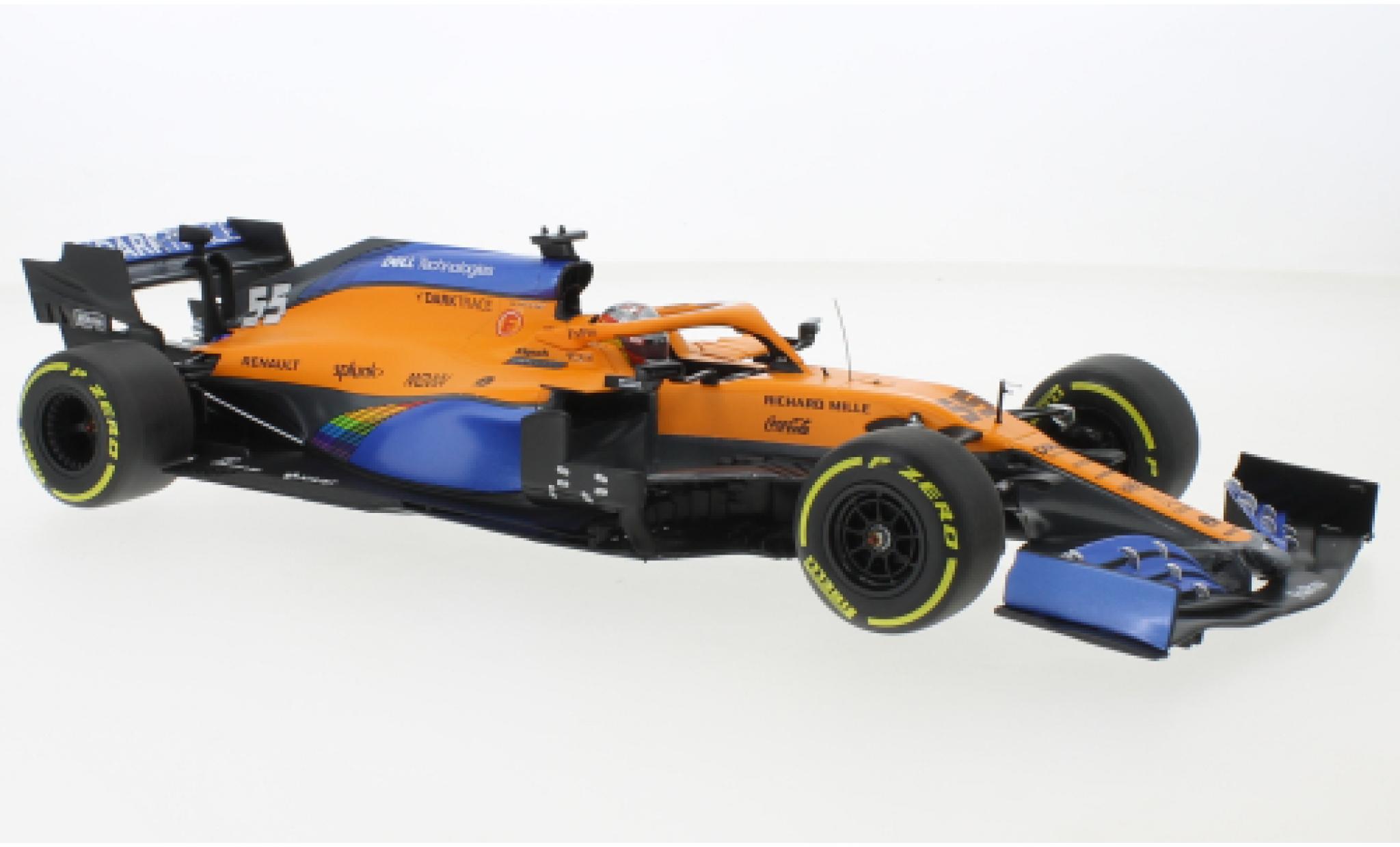 McLaren F1 1/18 Minichamps MCL35 Renault No.55 Team Formel 1 GP &Ouml;sterreich 2020 modelauto
