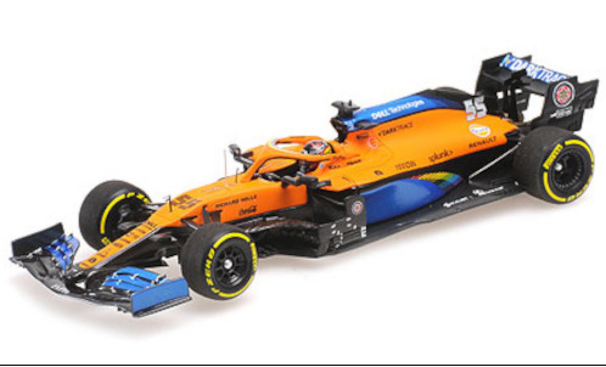 McLaren F1 1/43 Minichamps MCL35 Renault No.55 Team formule 1 GP Italie 2020 modelauto