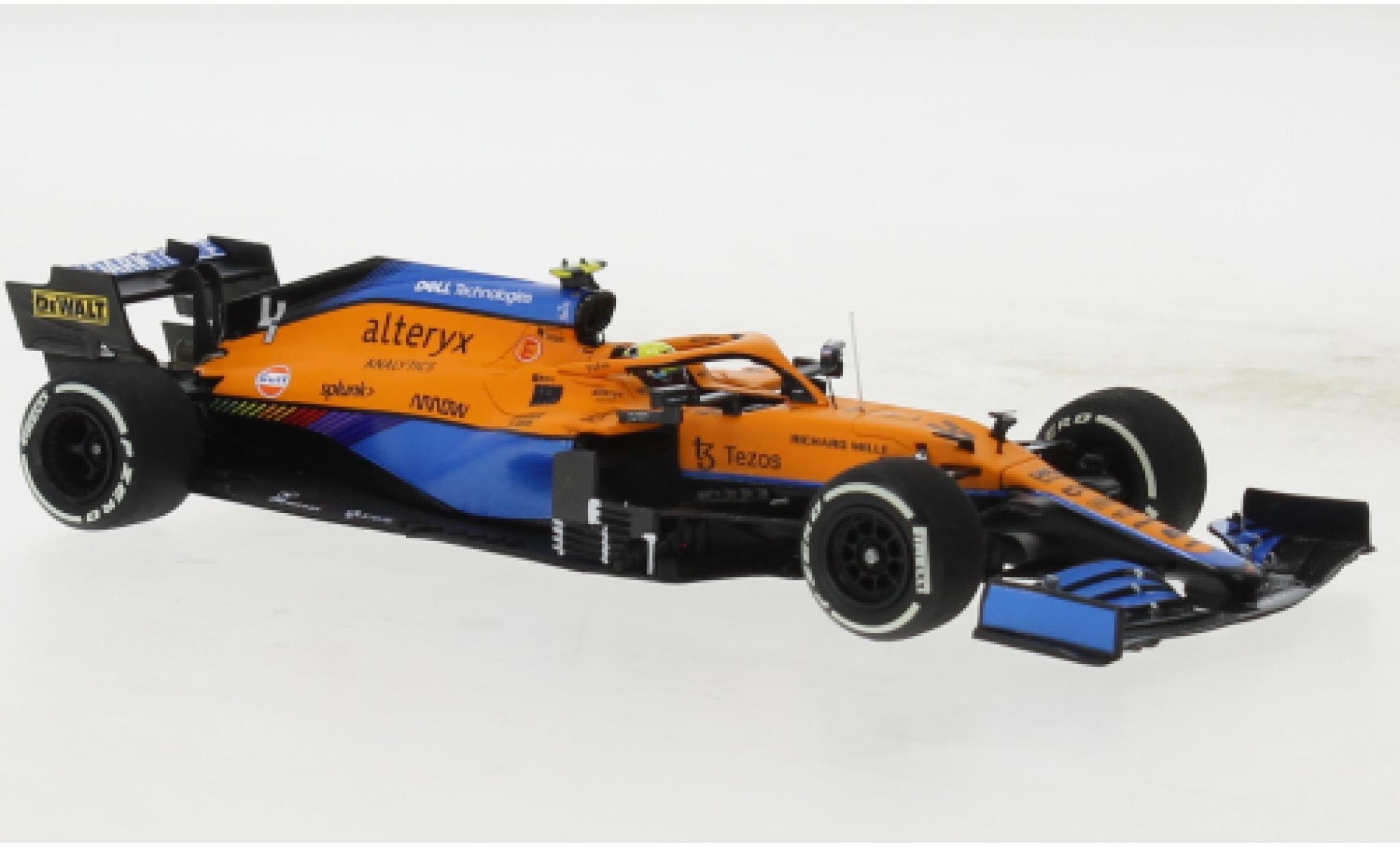 McLaren F1 1/43 Minichamps MCL35M No.4 Team formule 1 GP Italie 2021 modelauto