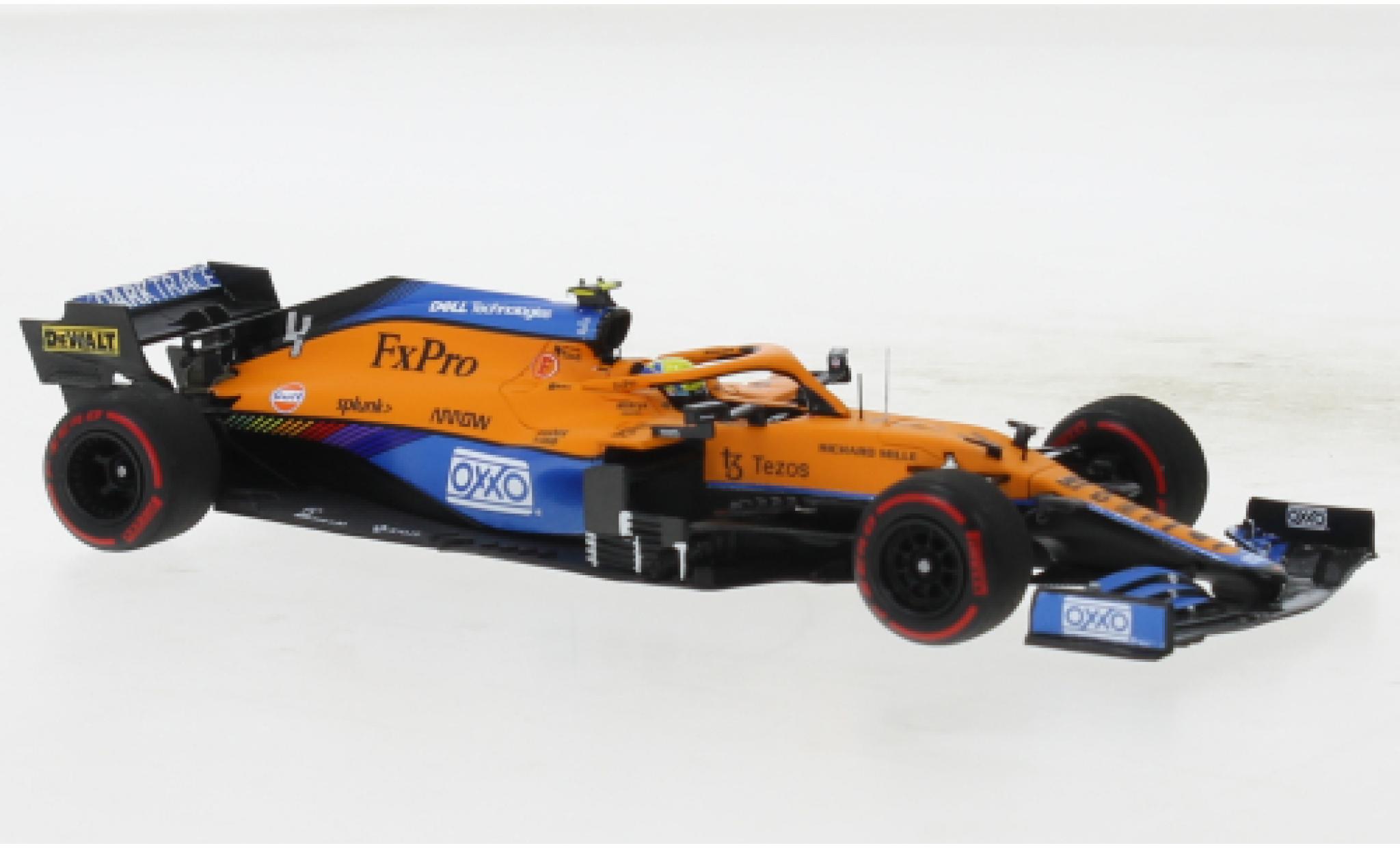 McLaren F1 1/43 Minichamps MCL35M No.4 Team formule 1 GP Russie 2021 modelauto