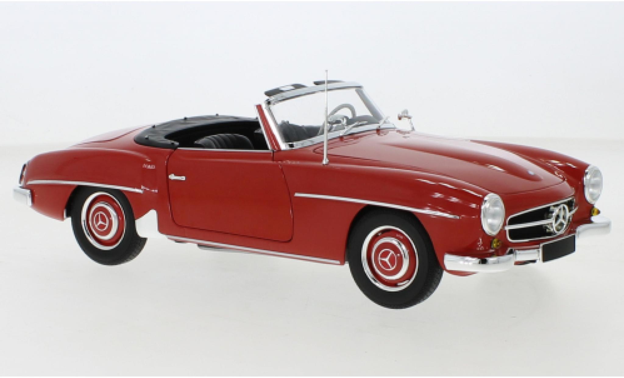 Mercedes 190 1/18 Minichamps SL (W121) rood 1955 modelauto