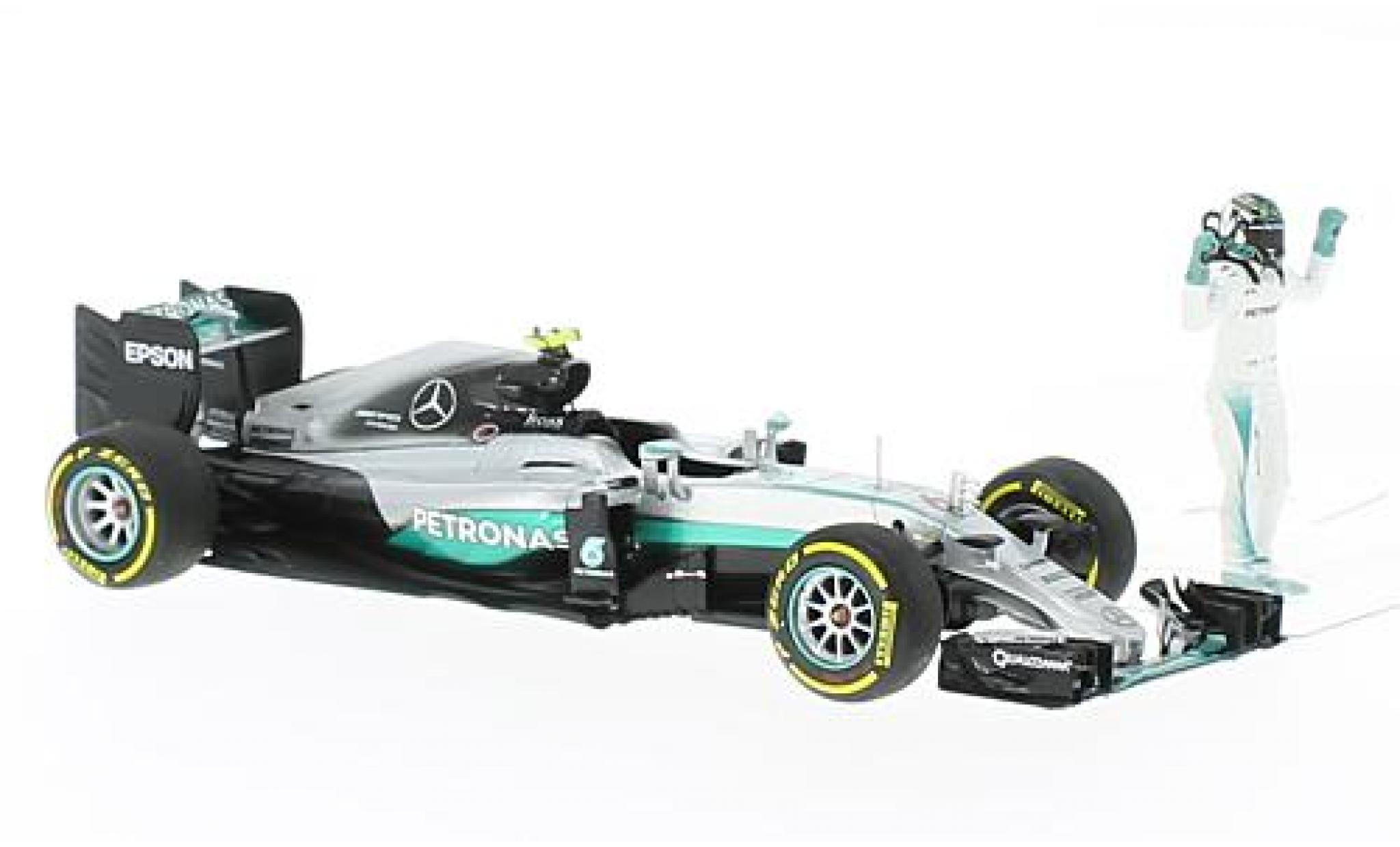Mercedes F1 1/43 Minichamps W07 hybride No.6 AMG Petronas Team formule 1 GP Abu Dhabi 2016 modelauto