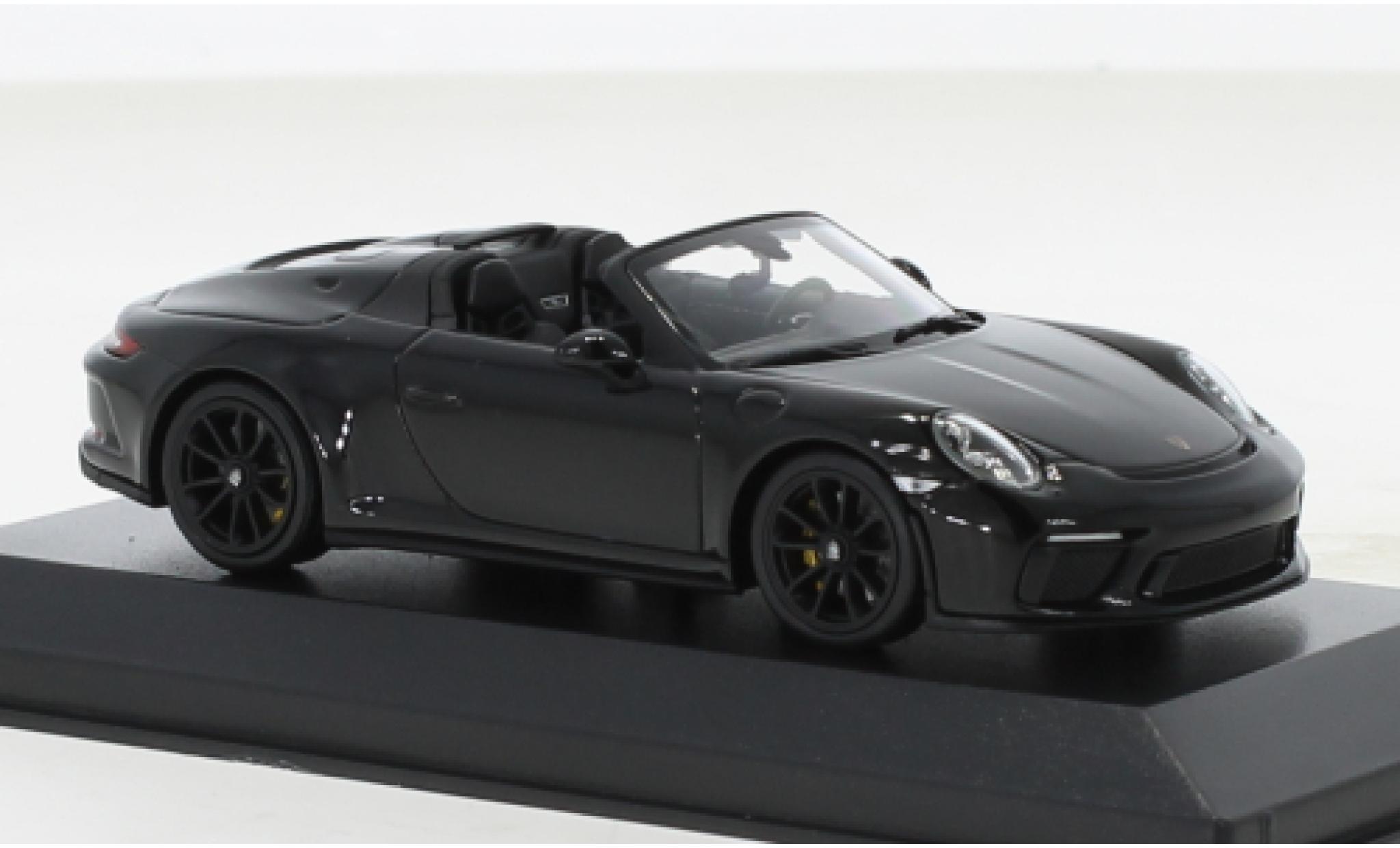 Porsche 992 Speedster 1/43 Minichamps 911 (991) zwart 2019 modelauto