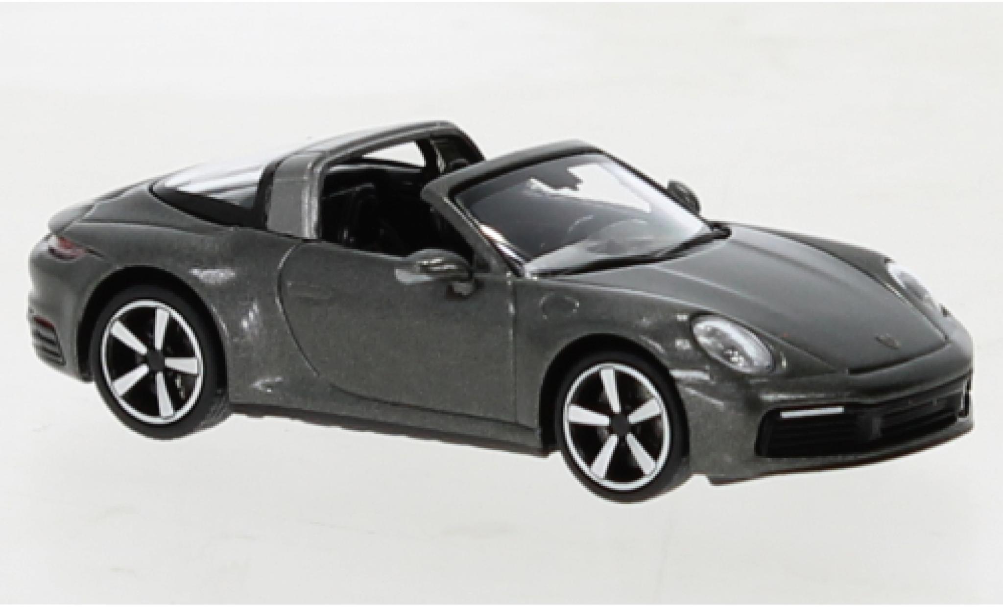 Porsche 992 Targa 1/87 Minichamps 911  4 metallic groen 2020 modelauto