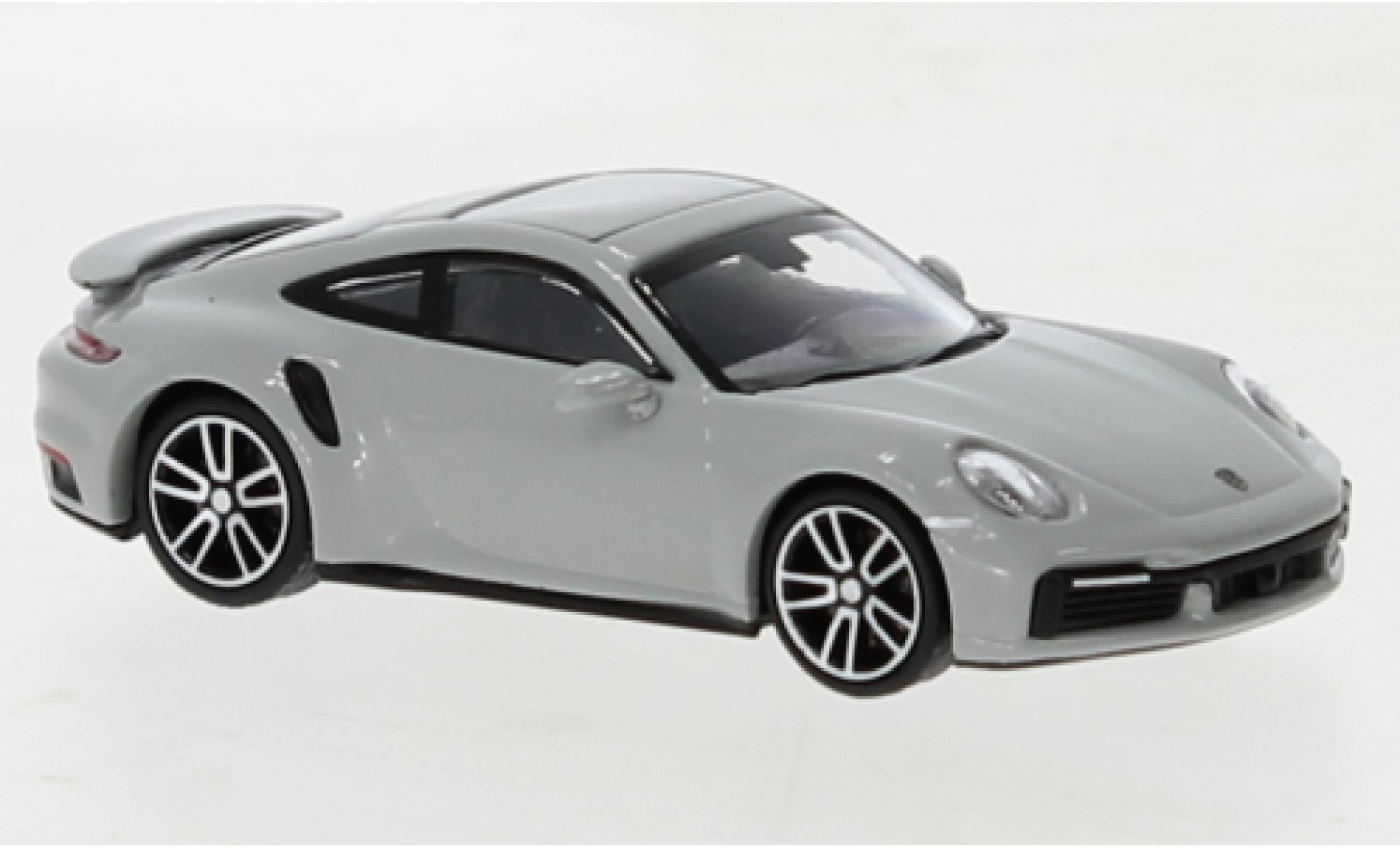 Porsche 992 Turbo s 1/87 Minichamps 911  Turbo S grijs 2020 modelauto