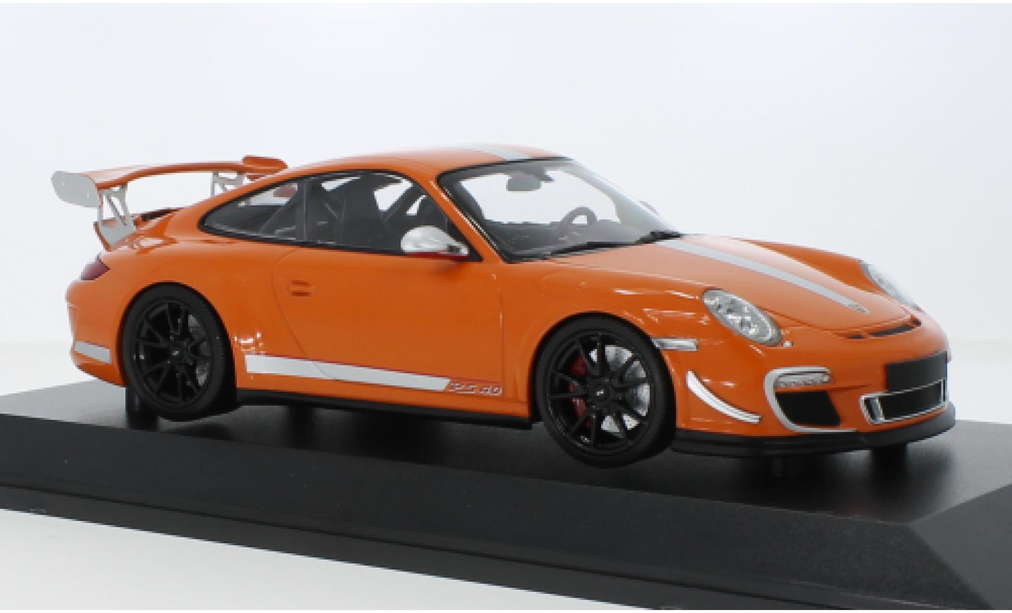 Porsche 997 GT3 RS 1/18 Minichamps 911 (.II) 4.0 oranje/d 2011 modelauto