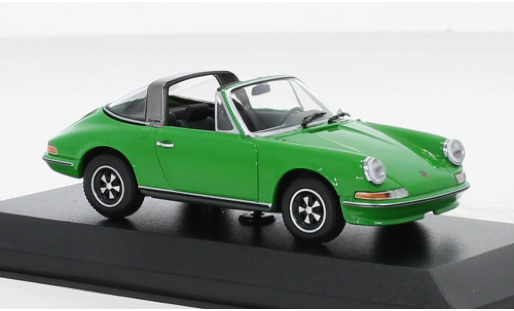 Porsche 911 1/43 Minichamps Targa S groen 1972 modelauto