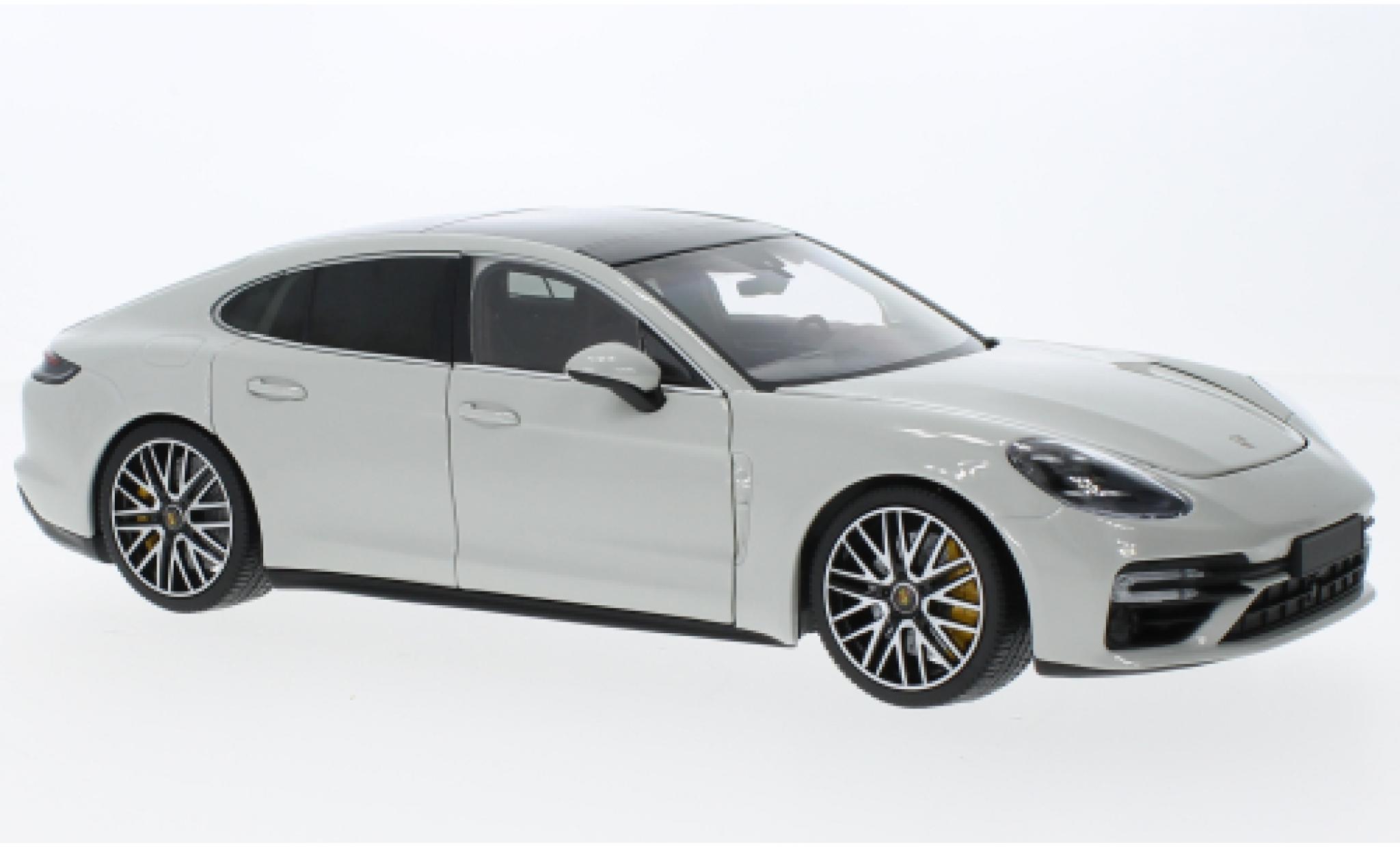 Porsche Panamera Turbo S 1/18 Minichamps grijs clair 2020 modelauto