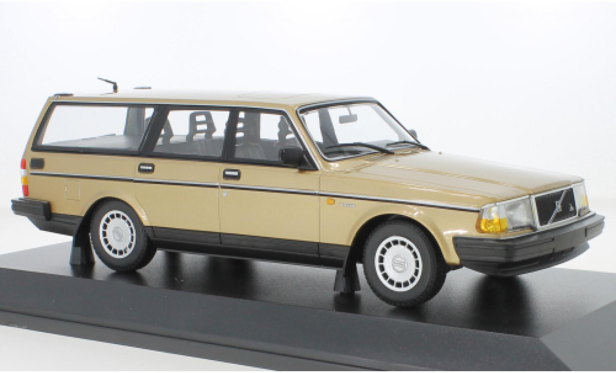 Volvo 240 1/18 Minichamps GL Stationwagen metallic beige 1986 modelauto