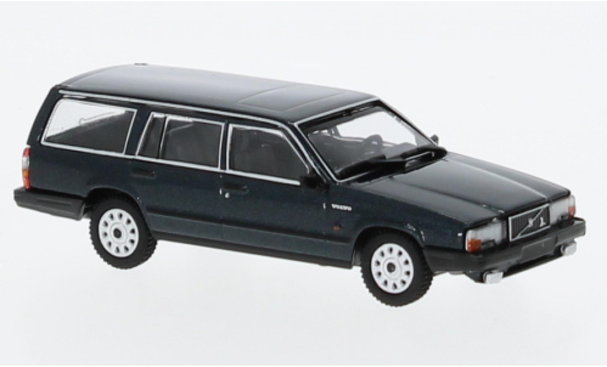 Volvo 740 1/87 Minichamps GL Stationwagen metallic groen fonc&eacute; 1986 modelauto