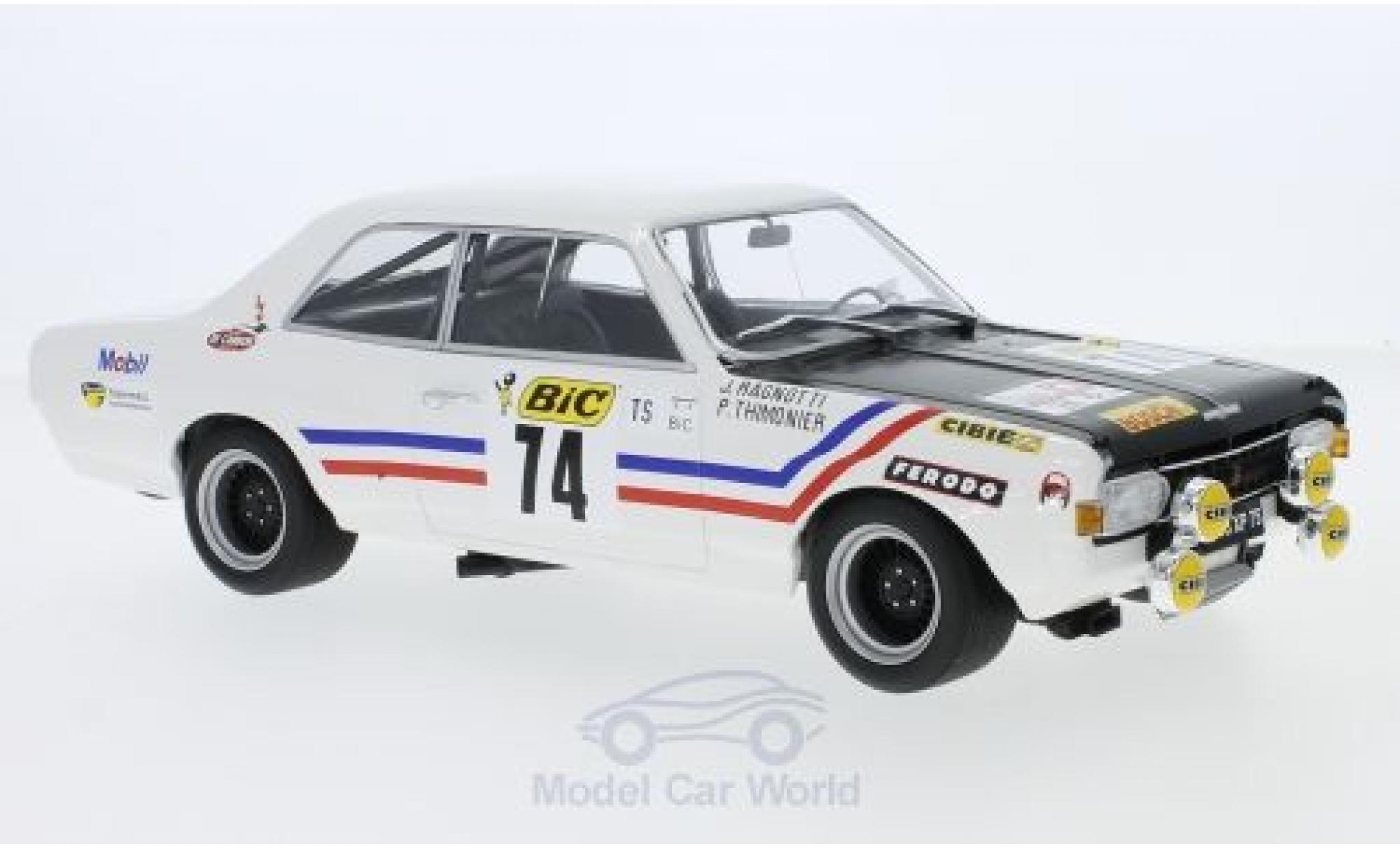 Opel Commodore C 1/18 Minichamps A Steinmetz No.74 Tour de France Auto 1971 J.Ragnotti/P.Thimonier modelauto
