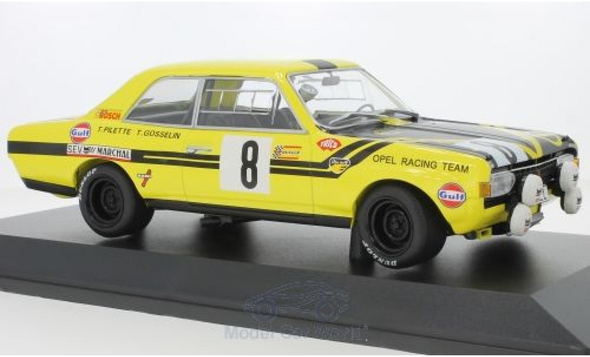 Opel Commodore 1/18 Minichamps A Steinmetz No.8 24h Spa 1970 T.Pilette/G.Gosselin modelauto