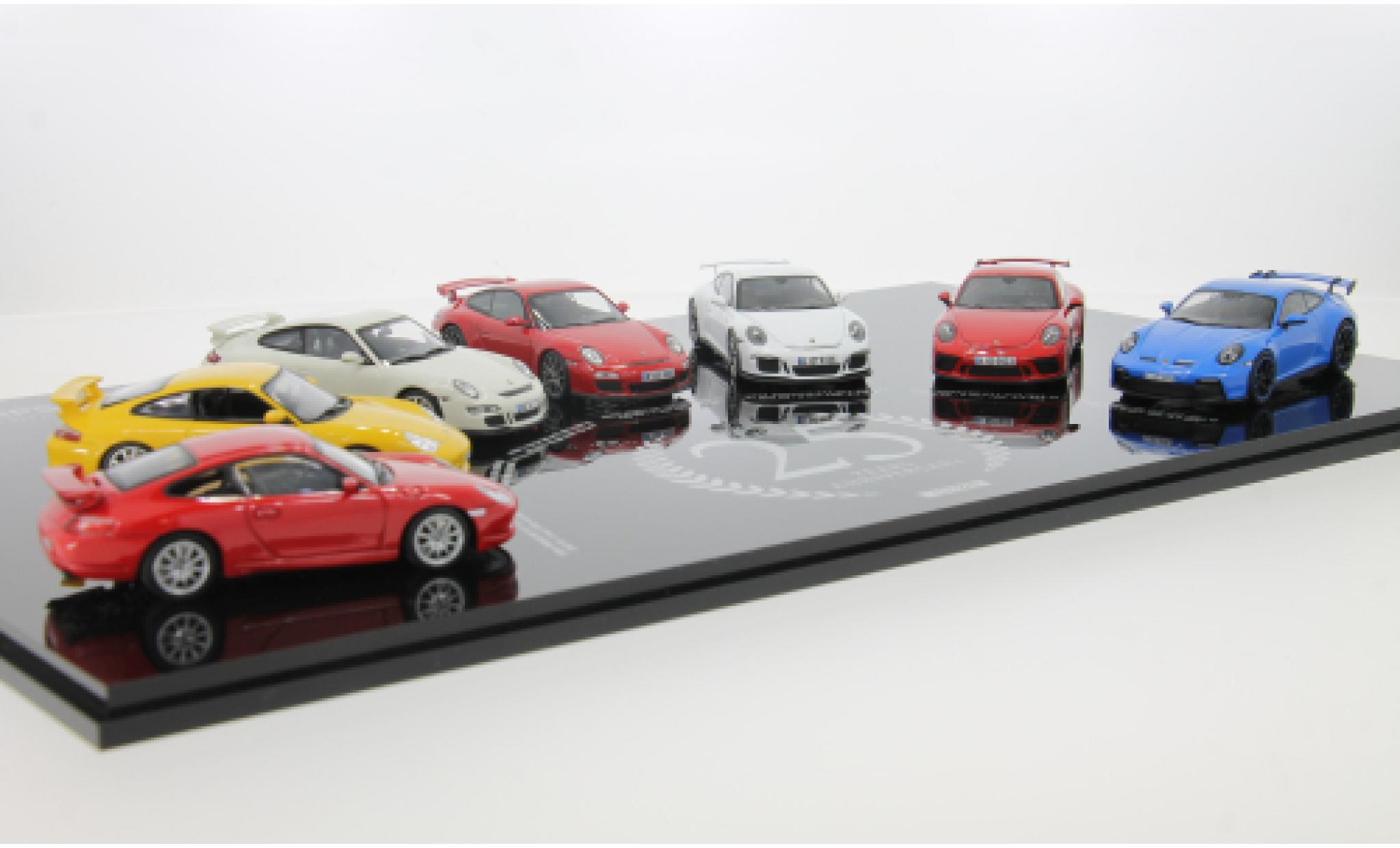 Porsche 911 1/43 Minichamps 7er Set: GT3 25th Anniversary GT3 1:43 modelauto