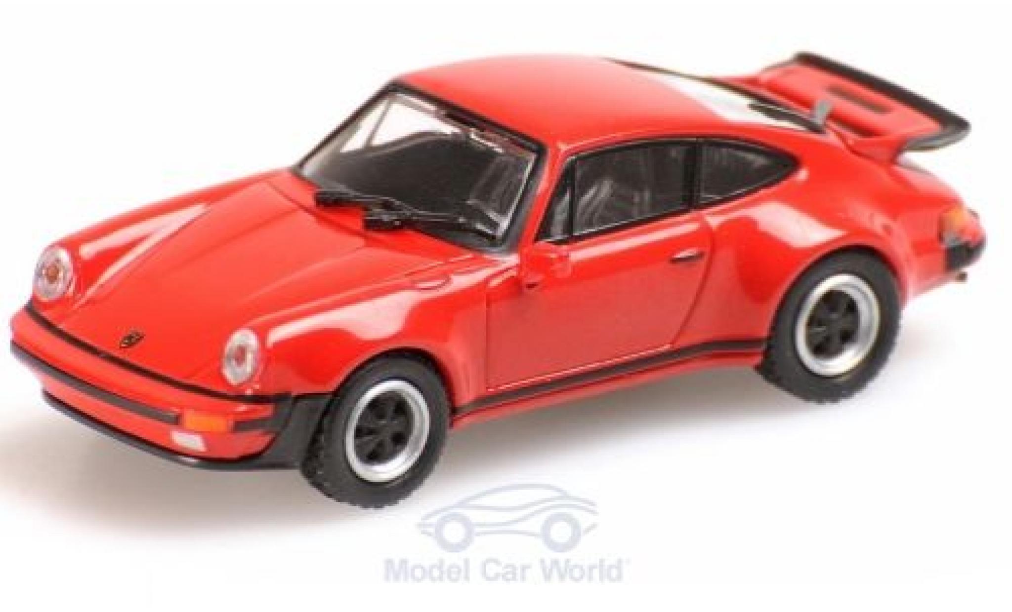 Porsche 930 Turbo 1/87 Minichamps 911 () Turbo rood 1977 modelauto