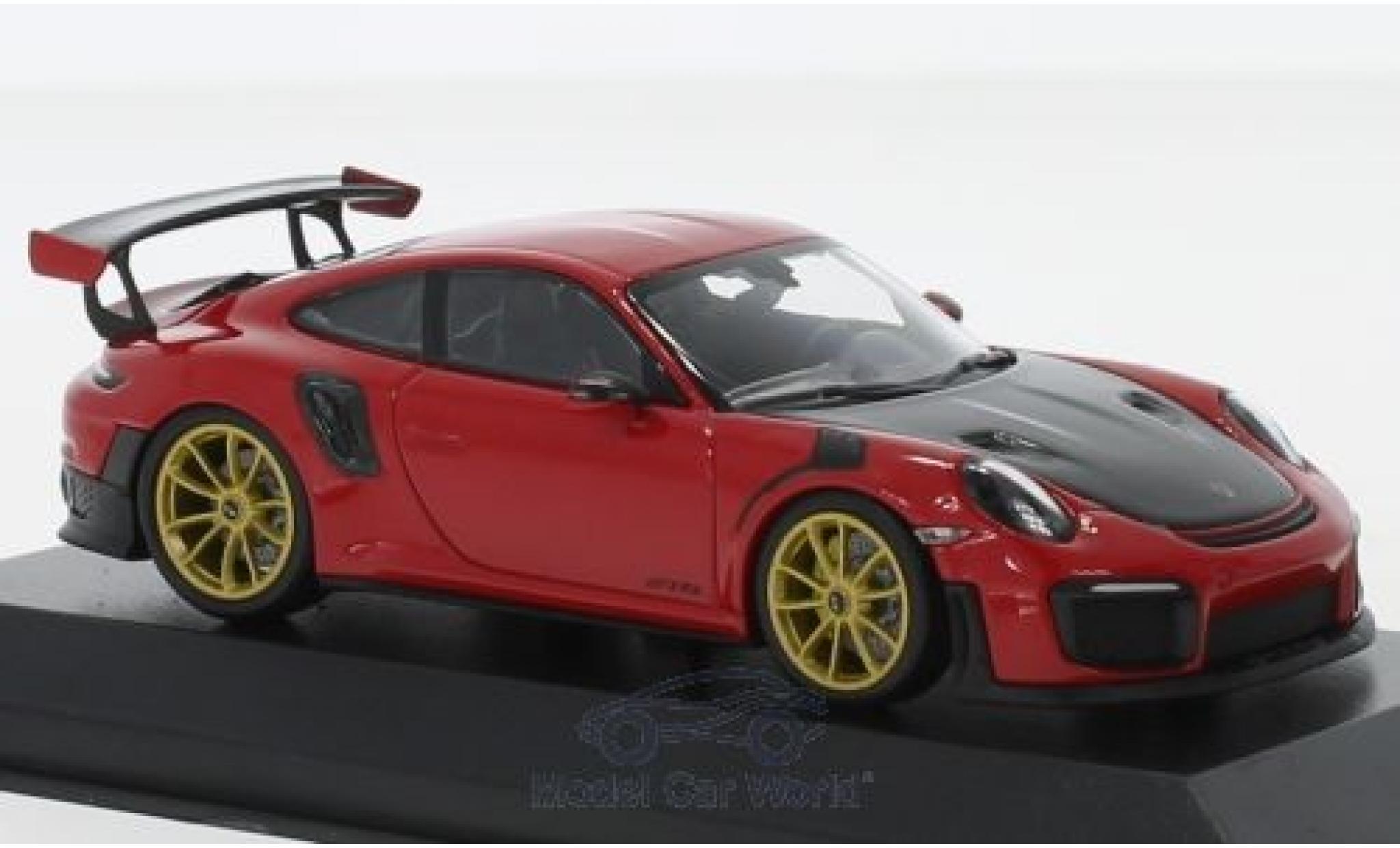 Porsche 991 GT2 RS 1/43 Minichamps 911 (.2) GT2RS rood 2018 modelauto