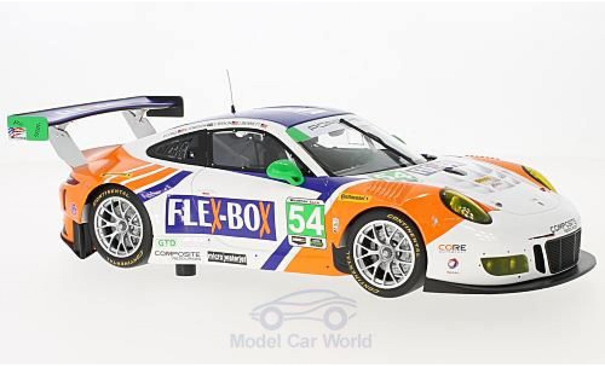 Porsche 991 GT3 R 1/18 Minichamps 911 () GT3 R No.54 Core Autosport Flex-Box 24h Daytona 2017 J.Bennett/C.Braun/P.Long/N.J&ouml;nsson modelauto