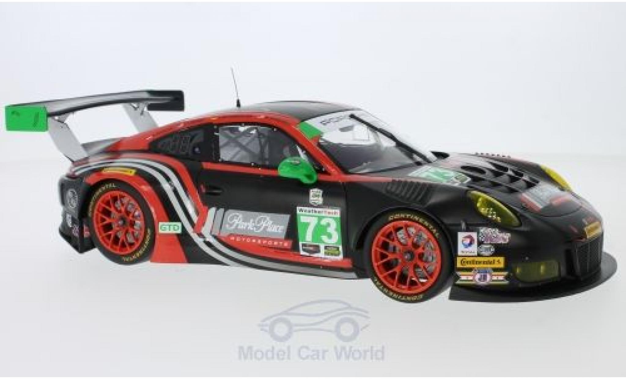 Porsche 991 GT3 R 1/18 Minichamps 911 () GT3 R No.73 Park Place Motorsport 24h Daytona 2017 P.Lindsey/J.Bergmeister/J.McMurray/N.Siedler modelauto