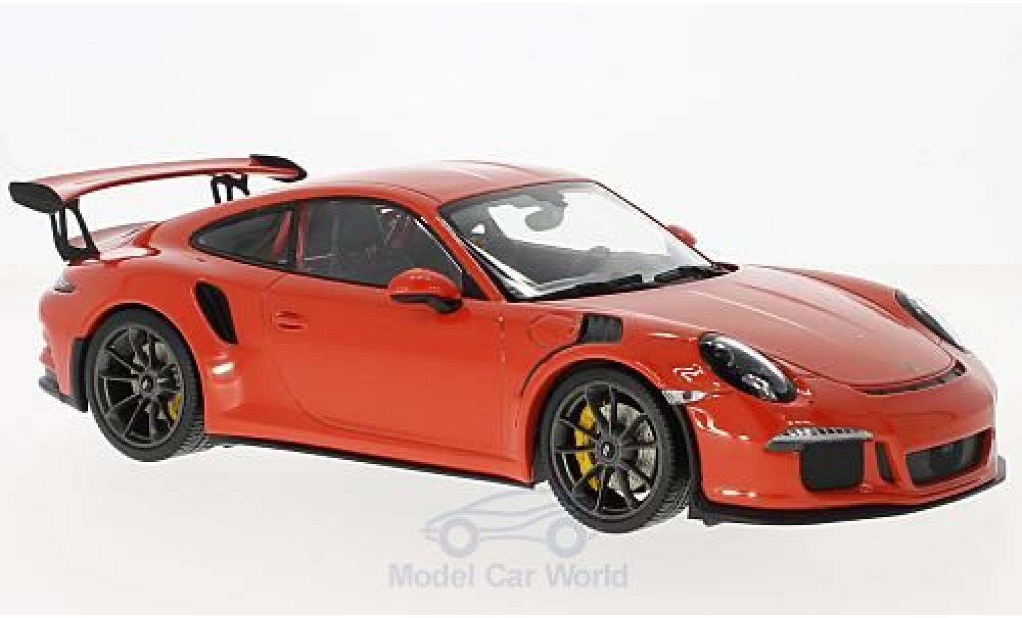 Porsche 991 GT3 RS 1/18 Minichamps 911 () GT3 RS oranje 2015 modelauto