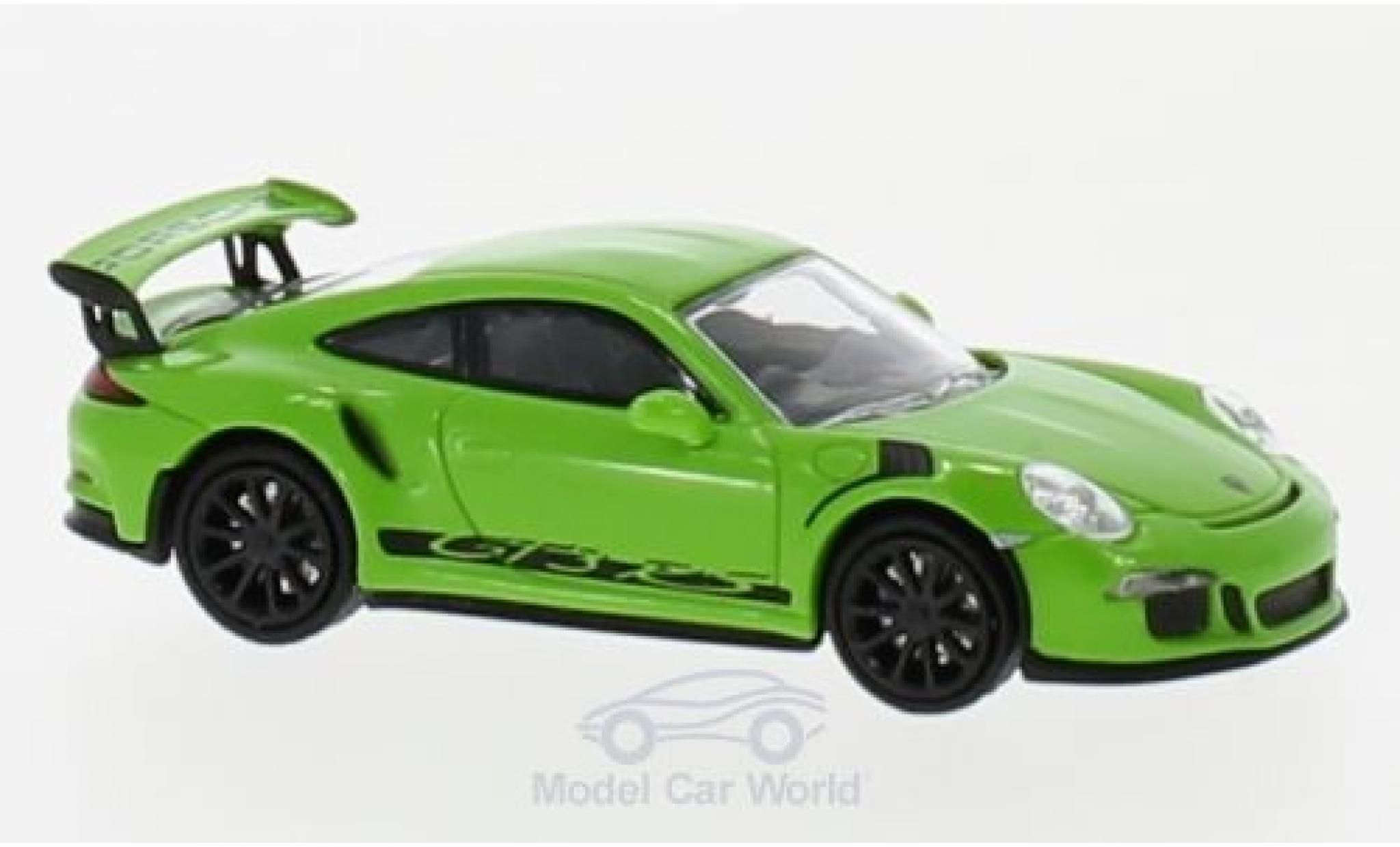 Porsche 991 GT3 RS 1/87 Minichamps 911 () GT3 RS groen/zwart 2013 modelauto