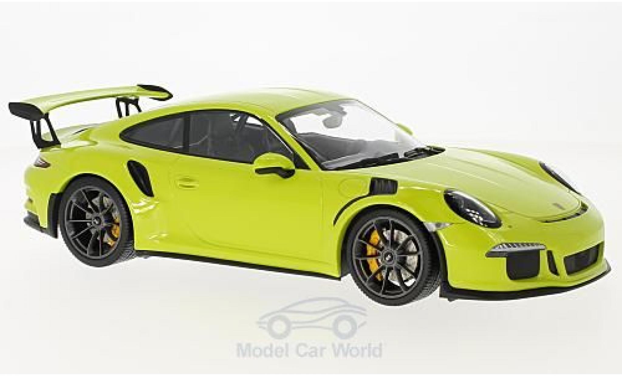 Porsche 991 GT3 RS 1/18 Minichamps 911 () GT3 RS groen 2015 modelauto