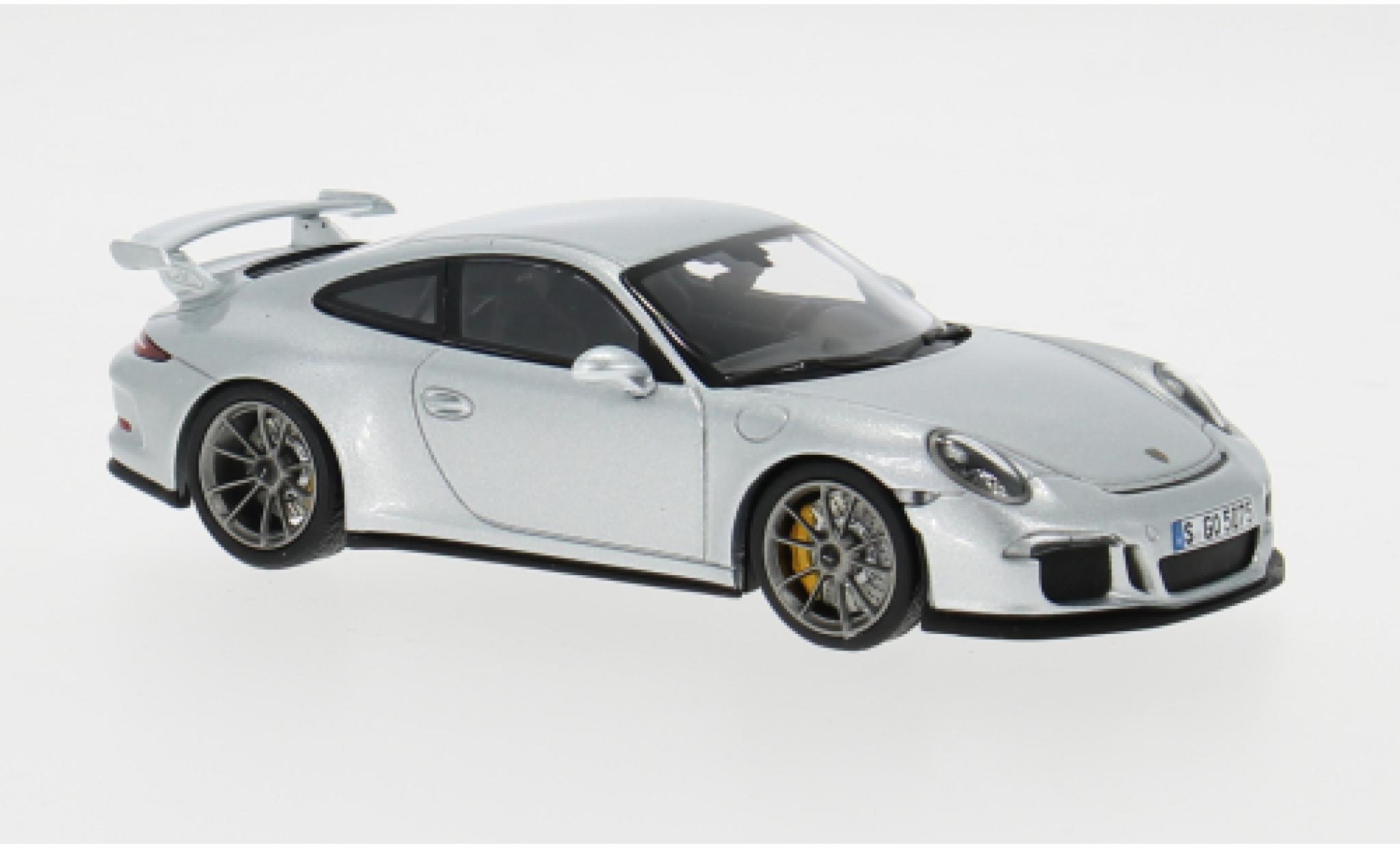 Porsche 991 GT3 1/43 Minichamps 911  grijs Sport Auto Collection 2012 1:43 modelauto